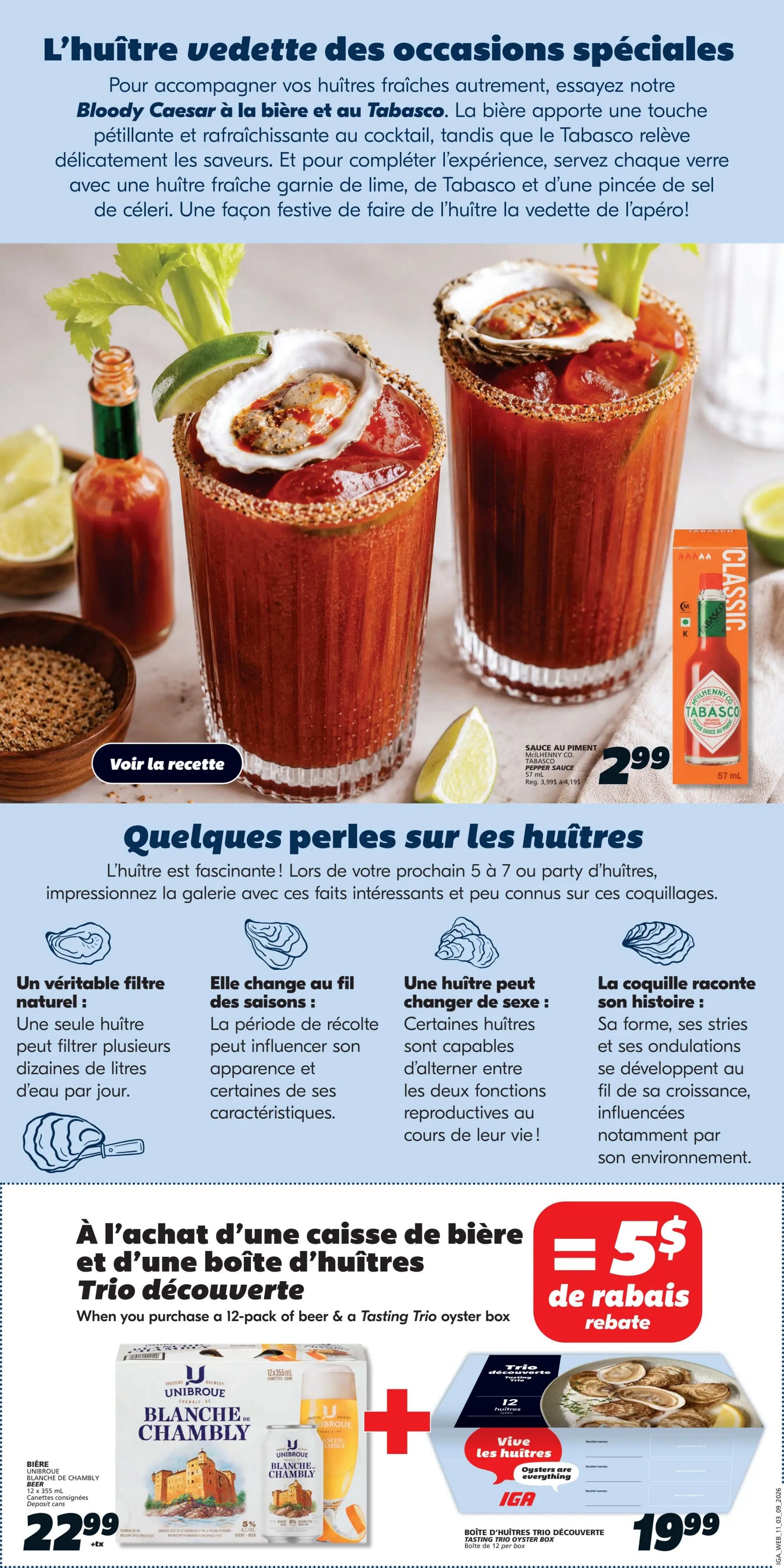 IGA (QC) Flyer September 3 to 9