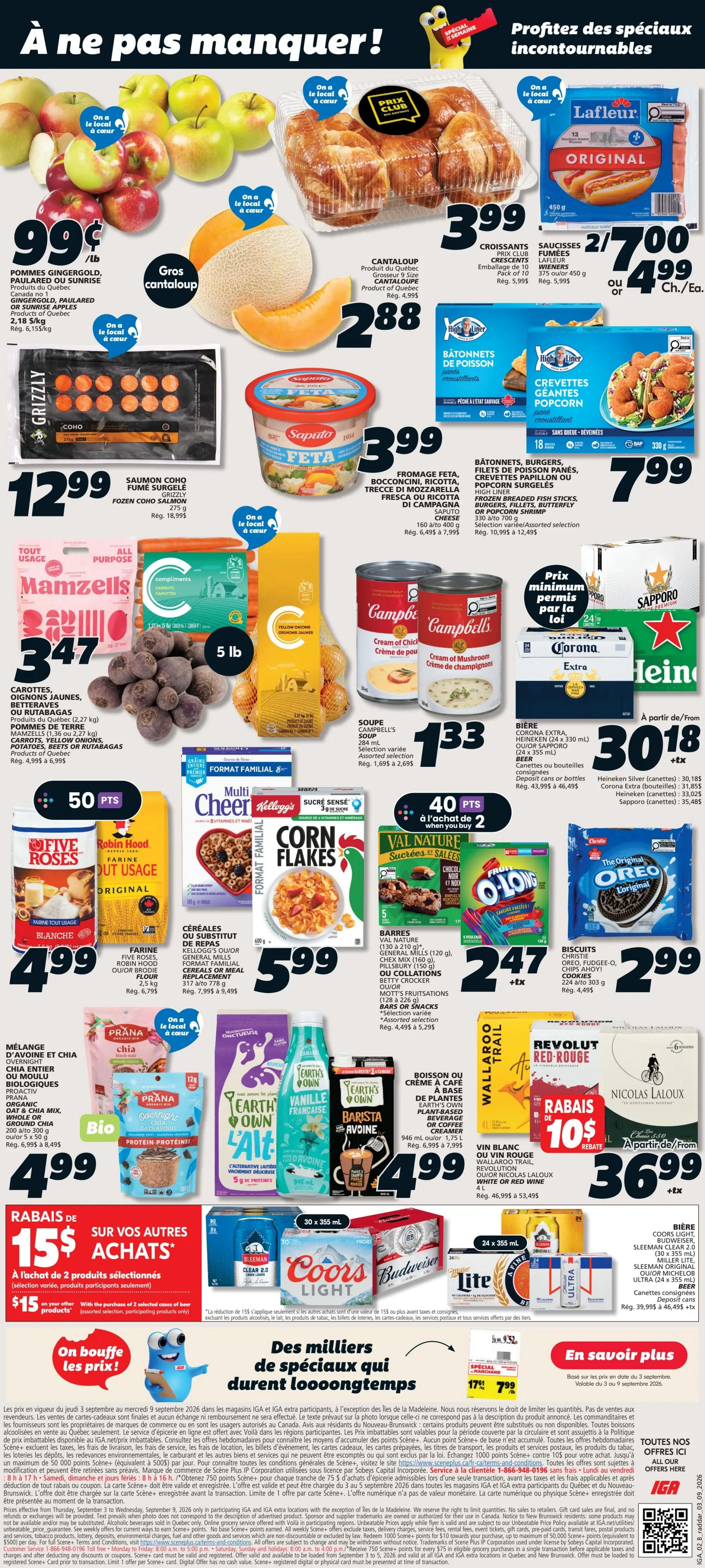 IGA (QC) Flyer September 3 to 9
