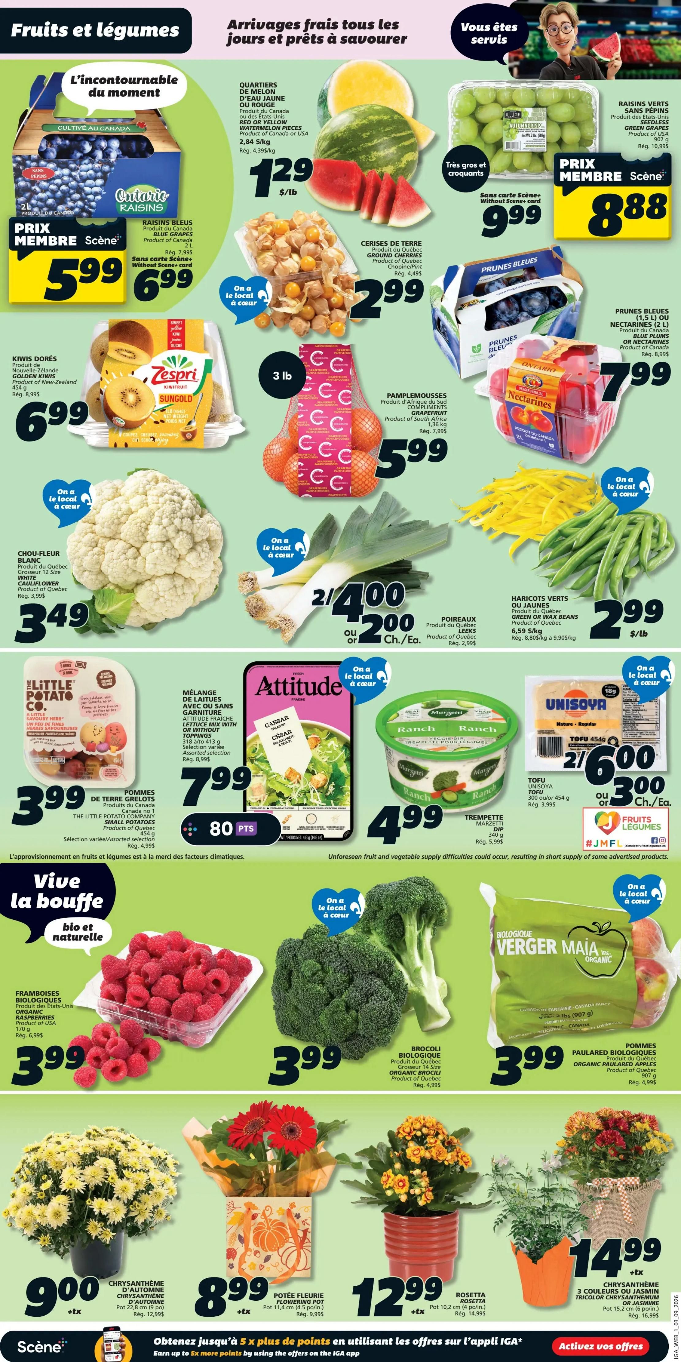 IGA (QC) Flyer September 3 to 9