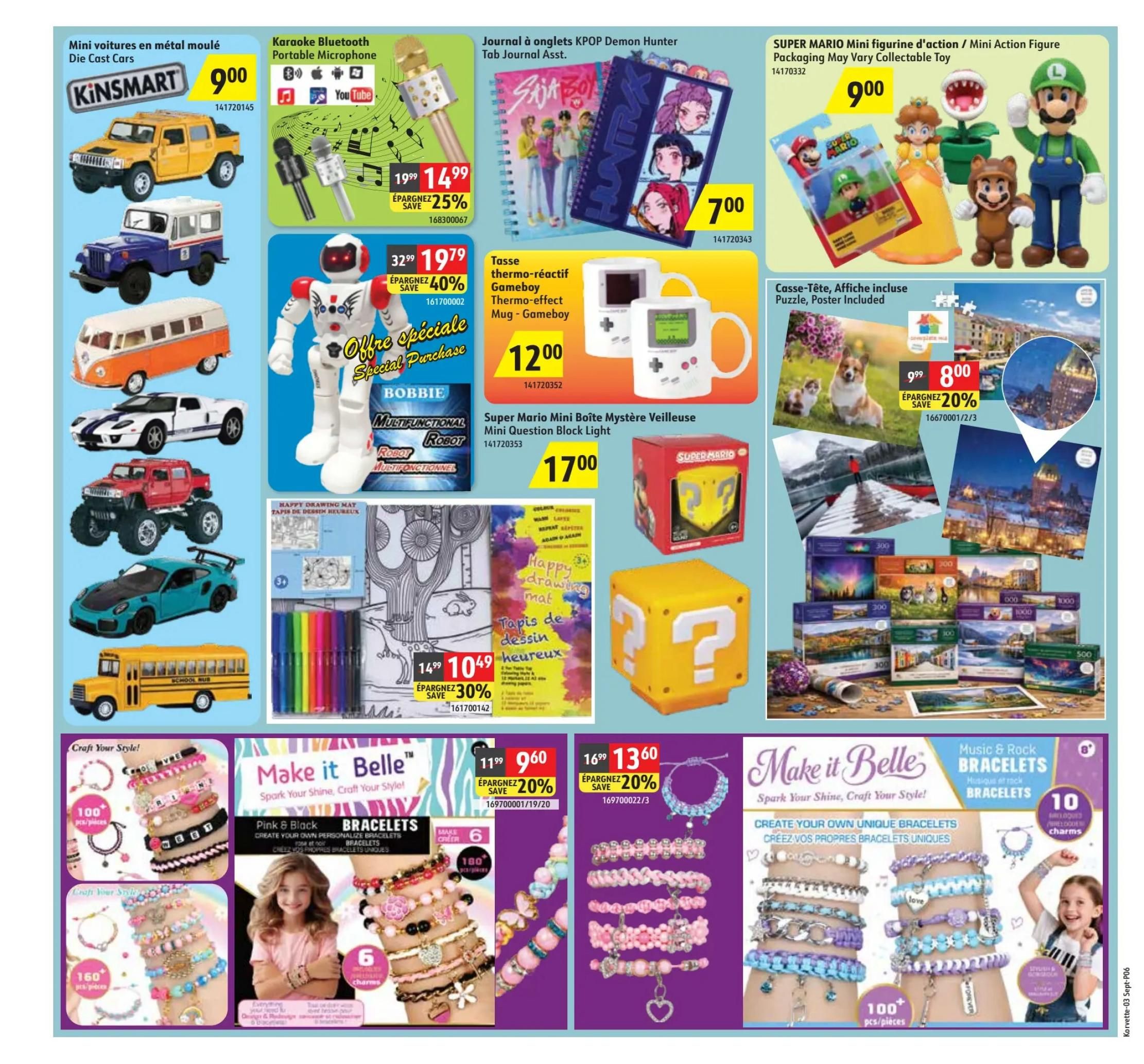 Korvette Flyer September 3 to 16