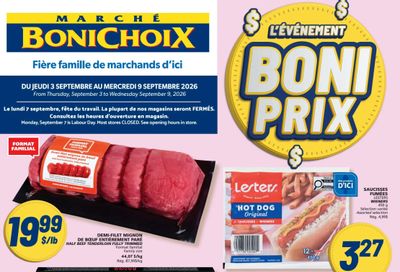 Marche Bonichoix Flyer September 3 to 9