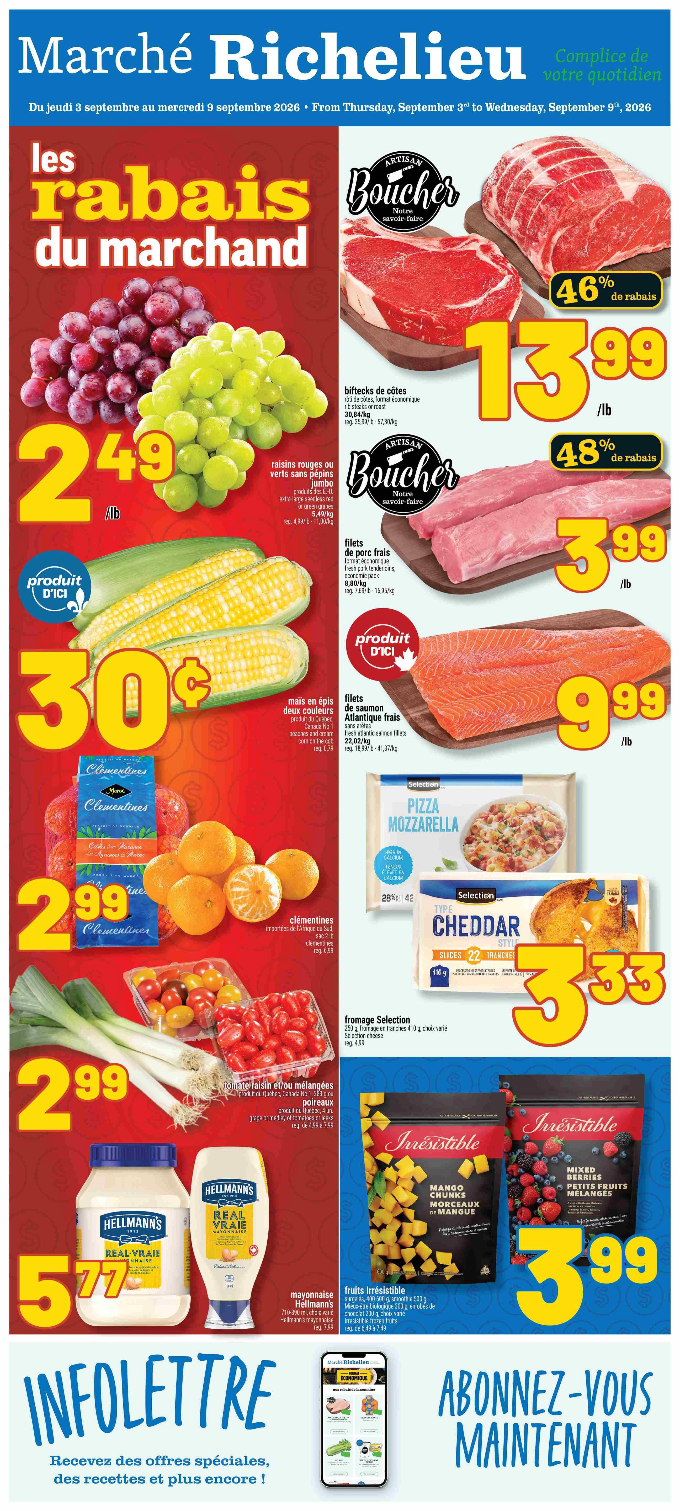 Marche Richelieu Flyer September 3 to 9