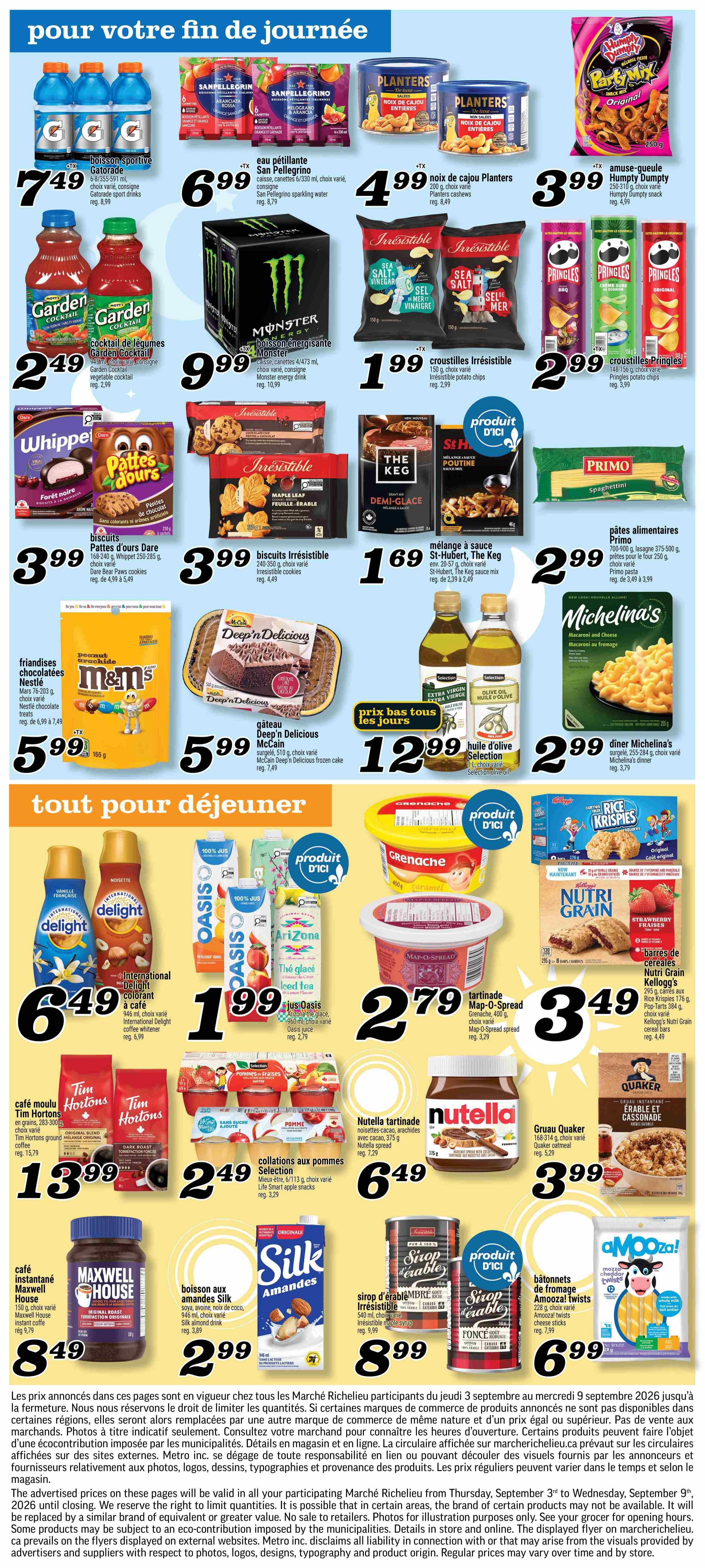 Marche Richelieu Flyer September 3 to 9