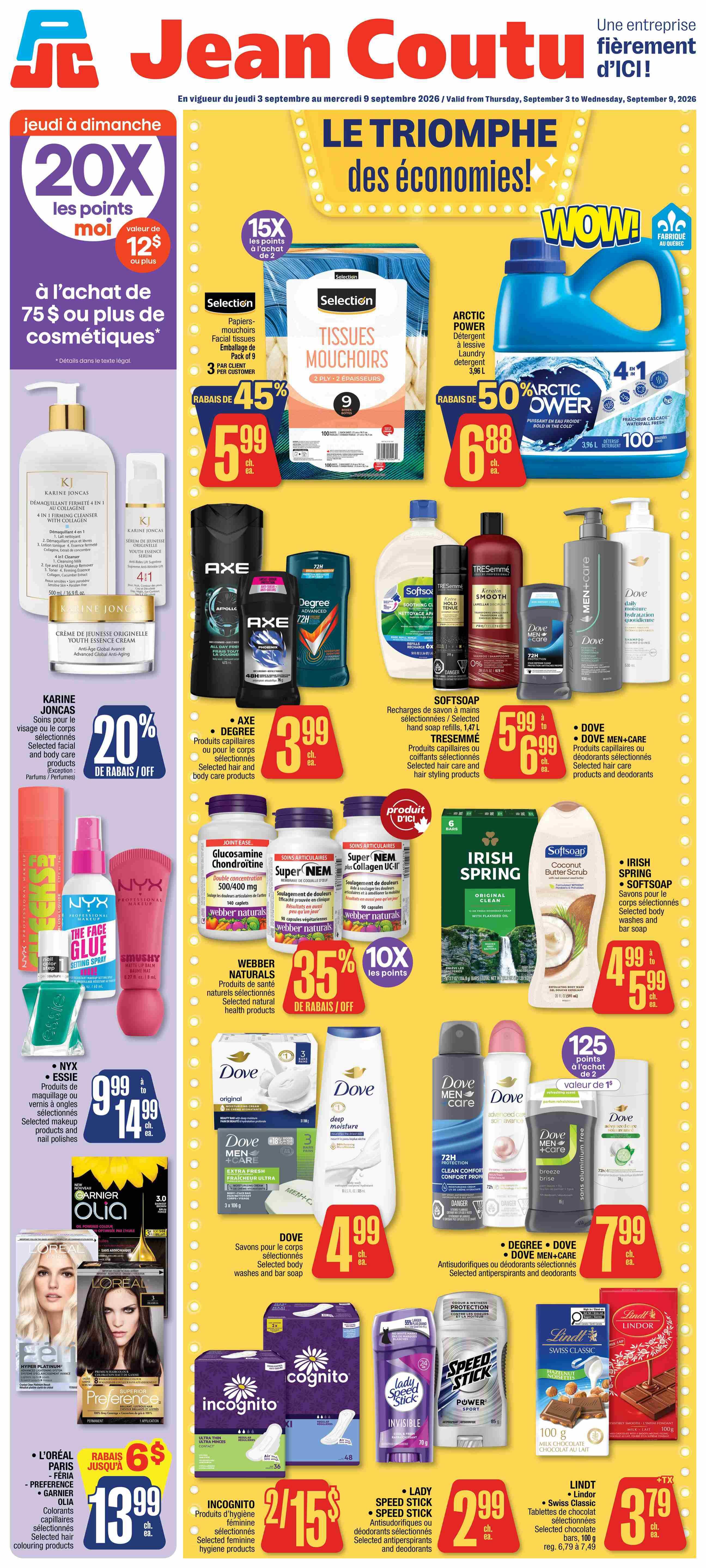 Jean Coutu Flyer September 3 to 9