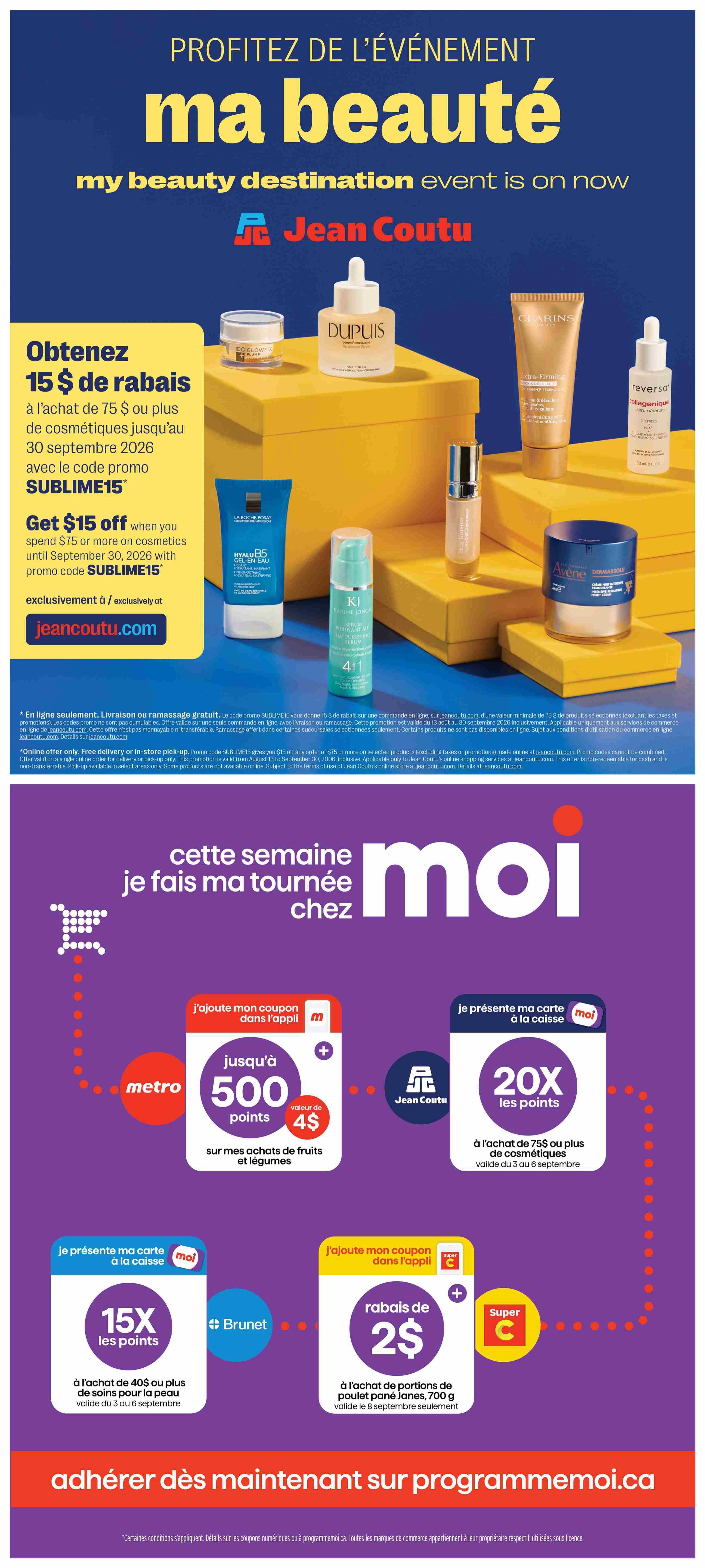 Jean Coutu Flyer September 3 to 9