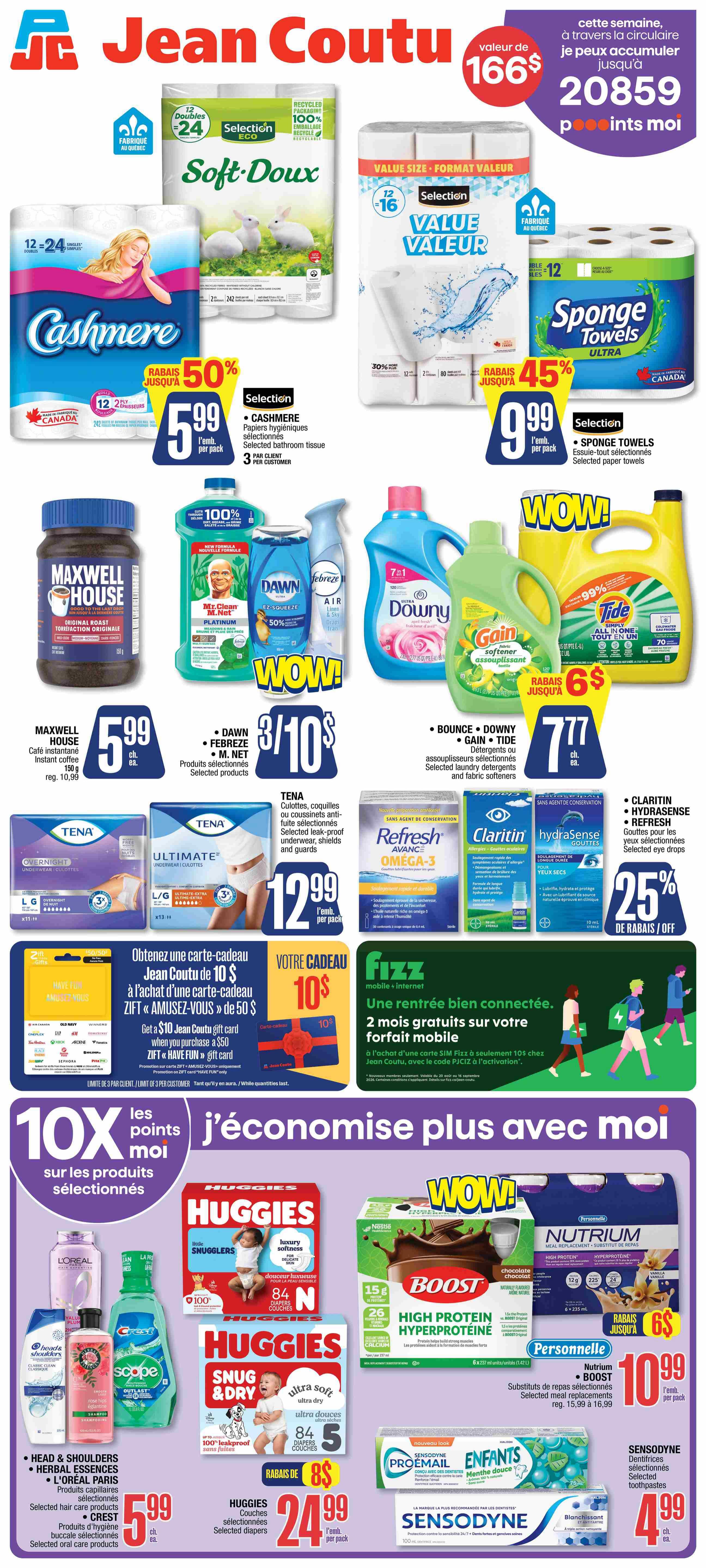 Jean Coutu Flyer September 3 to 9