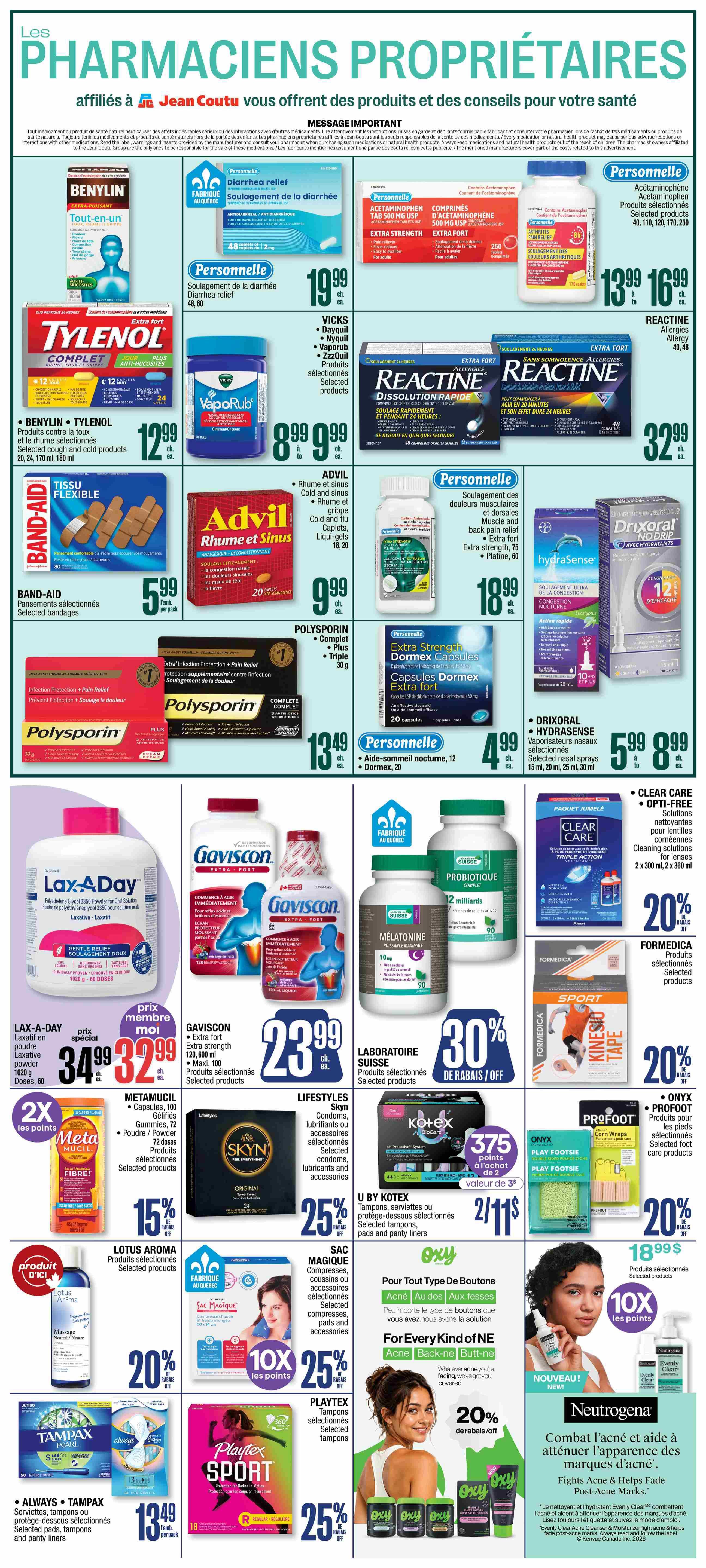 Jean Coutu Flyer September 3 to 9