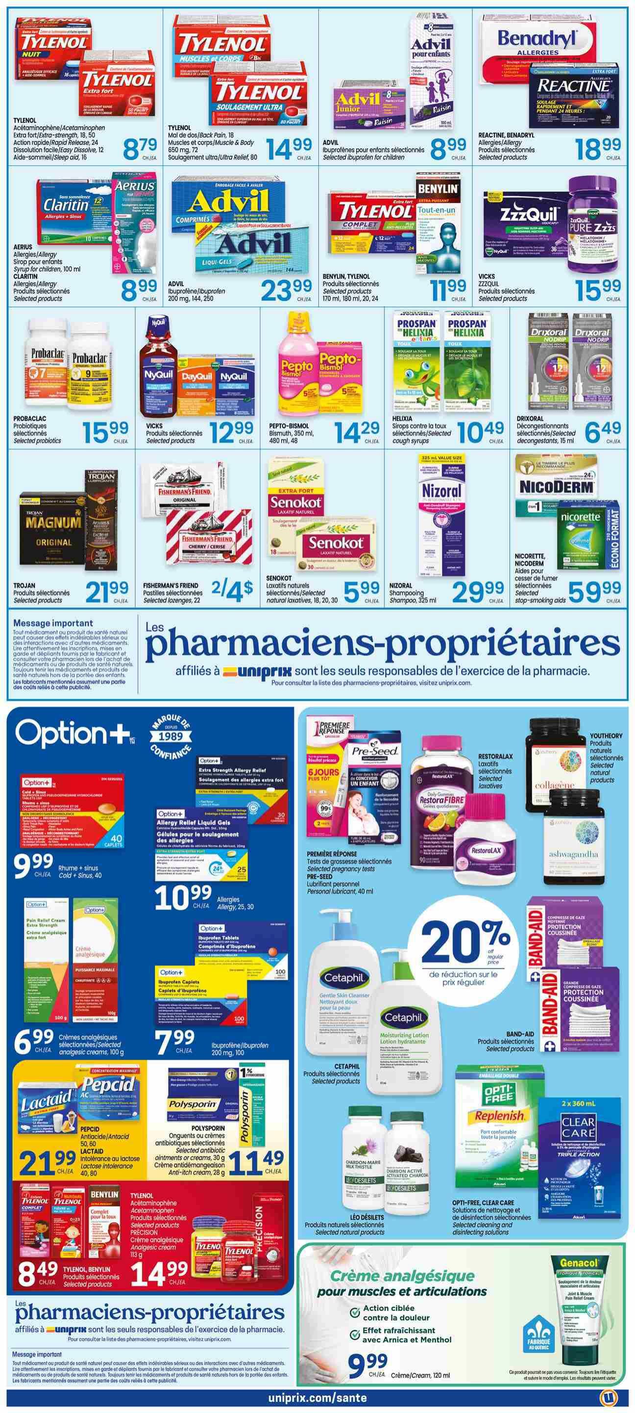 Uniprix Flyer September 3 to 9
