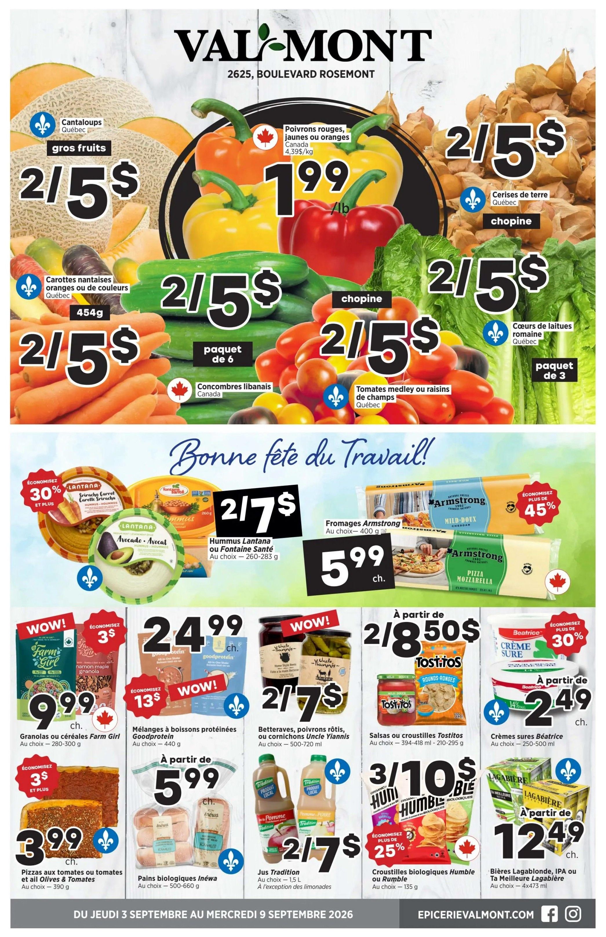 Val-Mont Flyer September 3 to 9