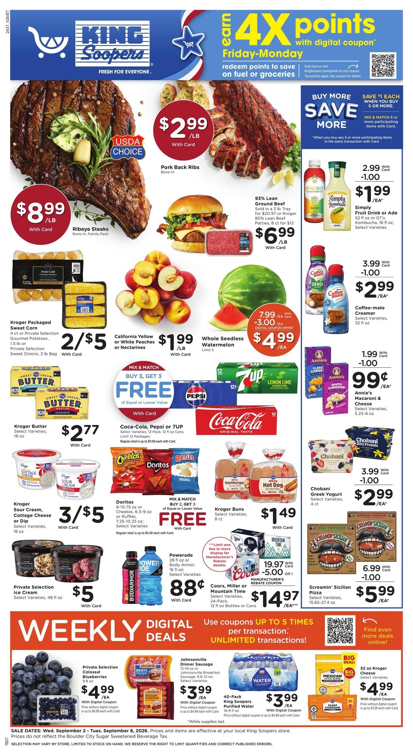 King Soopers (Boulder Area, CO) Weekly Ad September 2 - 8, 2026