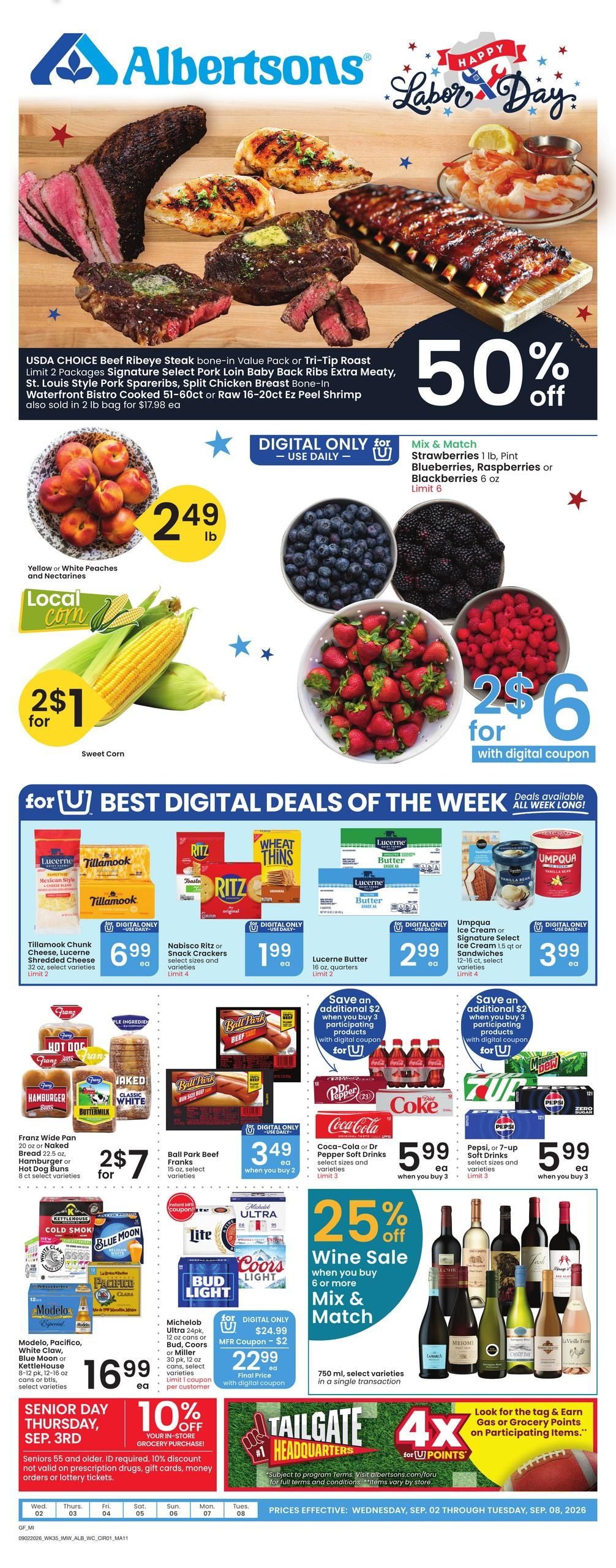 Albertsons (Belt Area, MT) Weekly Ad September 2 - 8, 2026