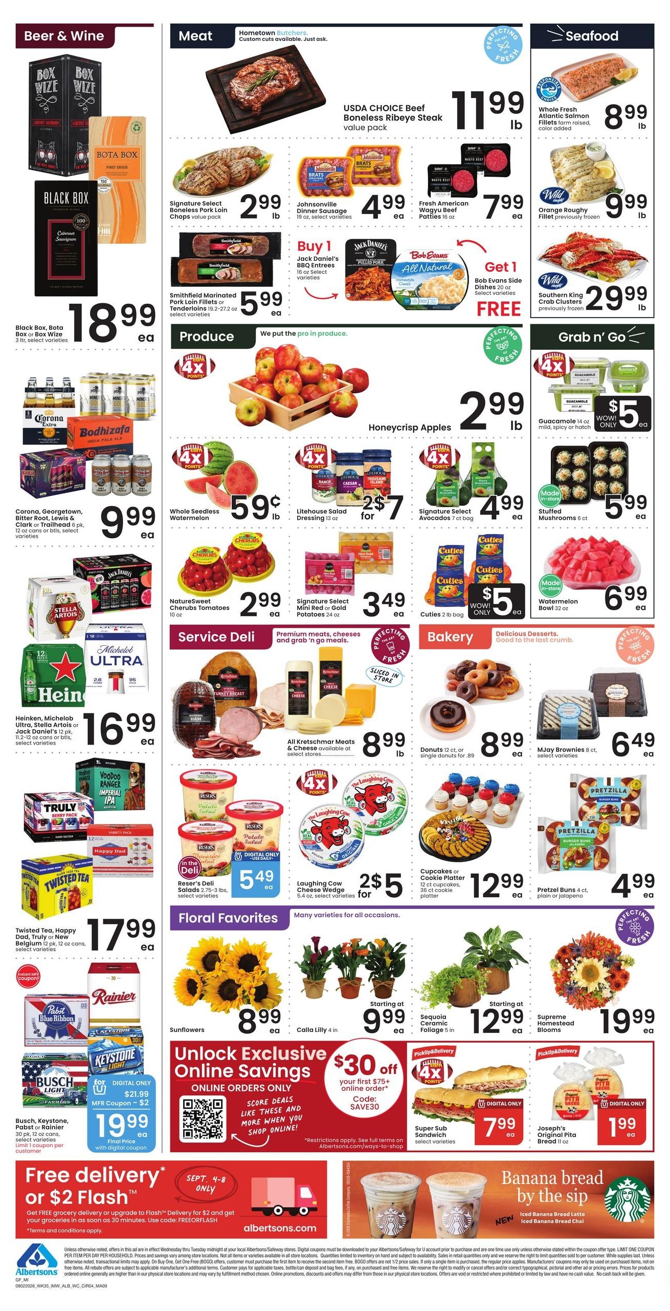 Albertsons (Belt Area, MT) Weekly Ad September 2 - 8, 2026