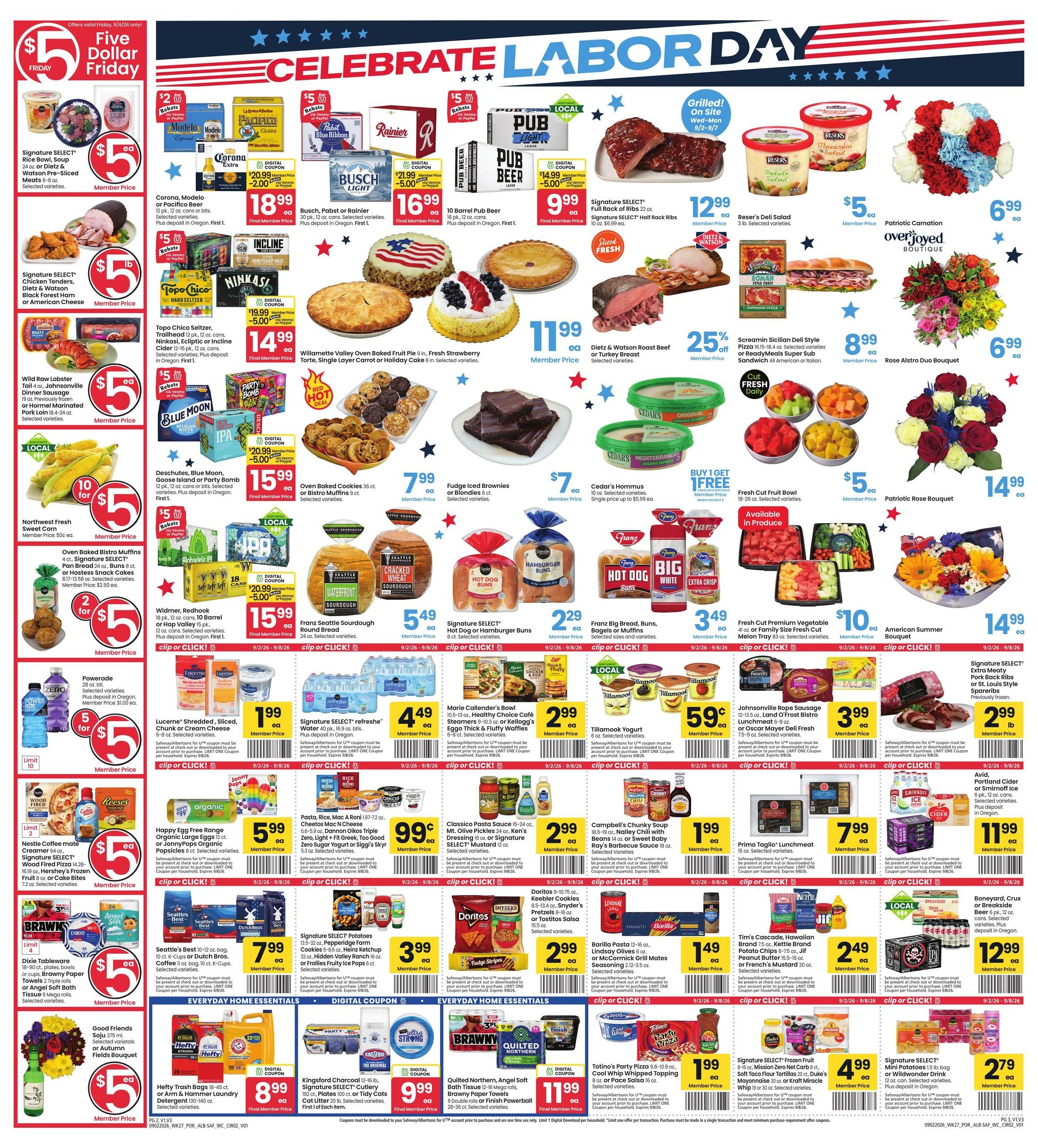 Albertsons (Bend Area, OR) Weekly Ad September 2 - 8, 2026