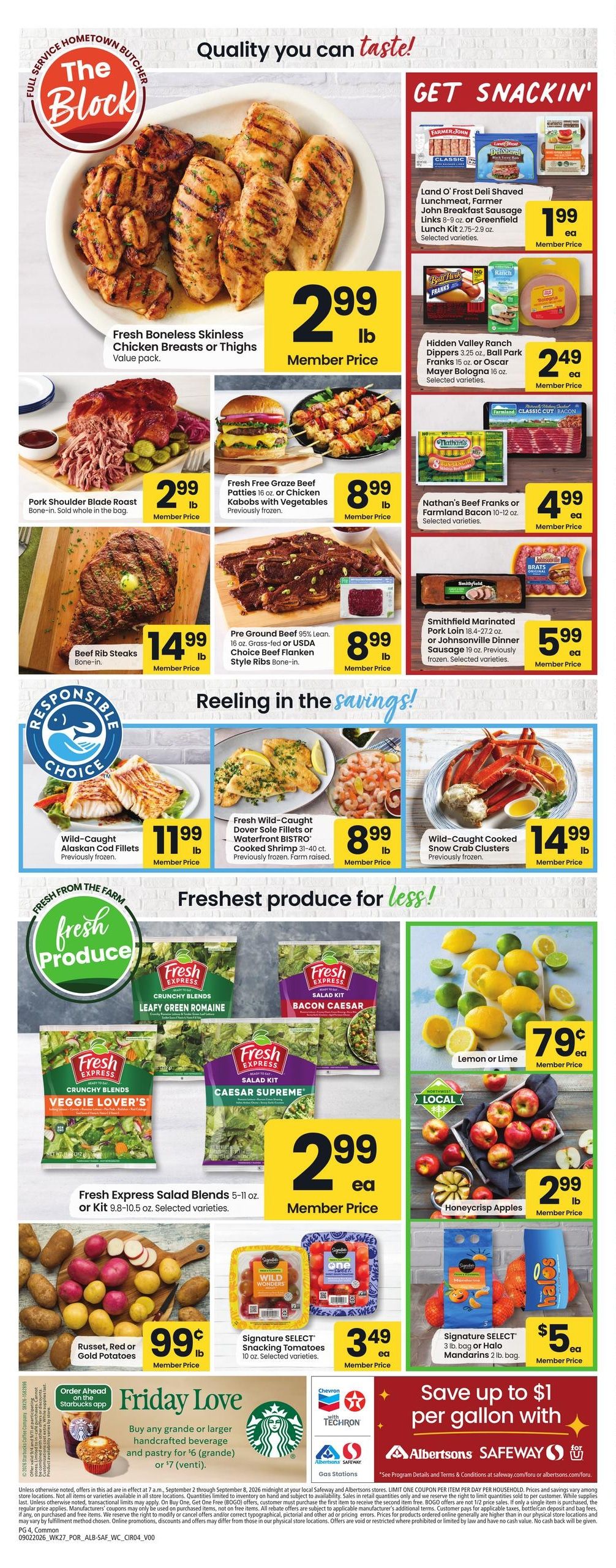 Albertsons (Bend Area, OR) Weekly Ad September 2 - 8, 2026