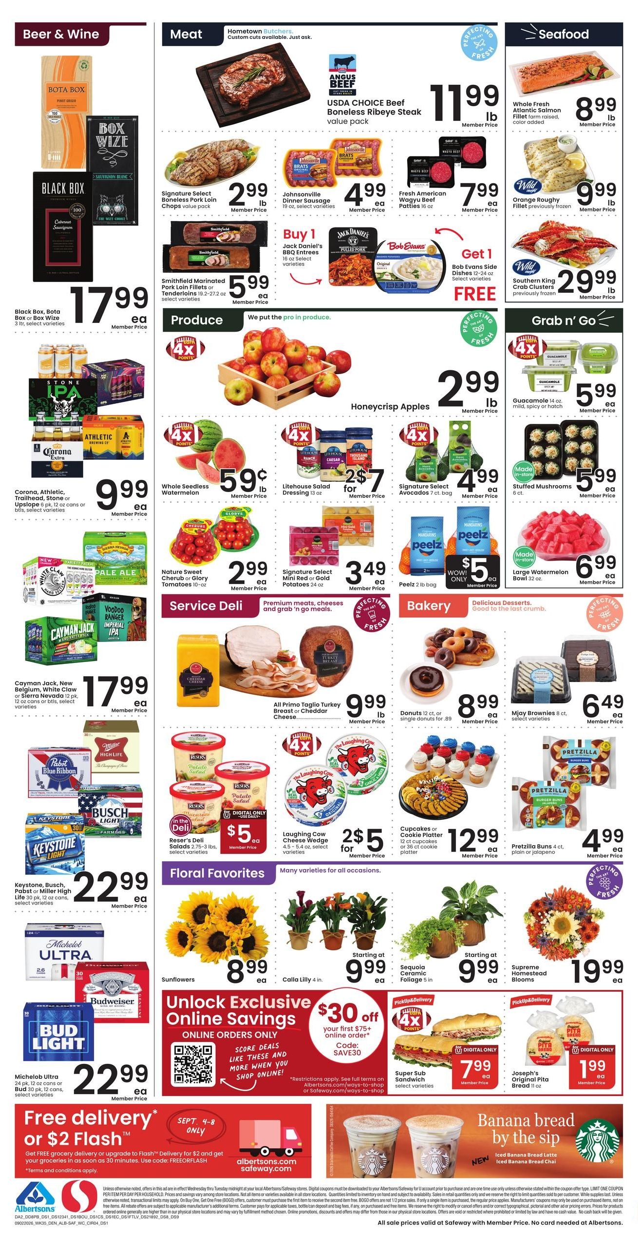 Albertsons (Beulah Area, CO) Weekly Ad September 2 - 8, 2026