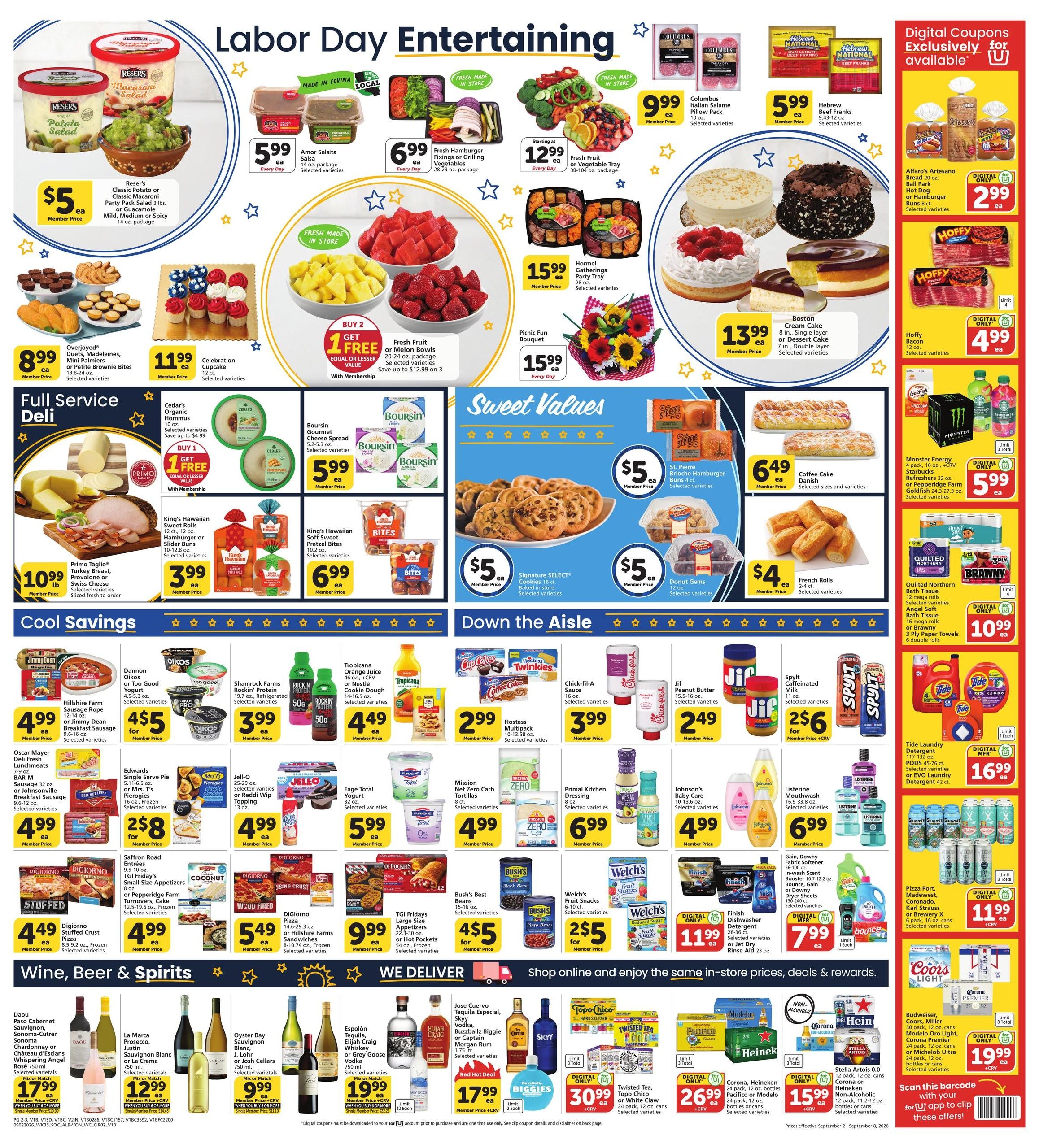 Albertsons (Beverly Hills Area, CA) Weekly Ad September 2 - 8, 2026