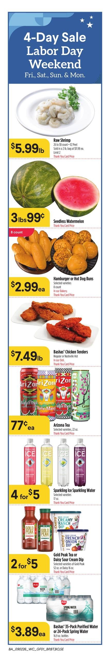 Bashas' (Apache Junction Area, AZ) Weekly Ad September 2 - 8, 2026