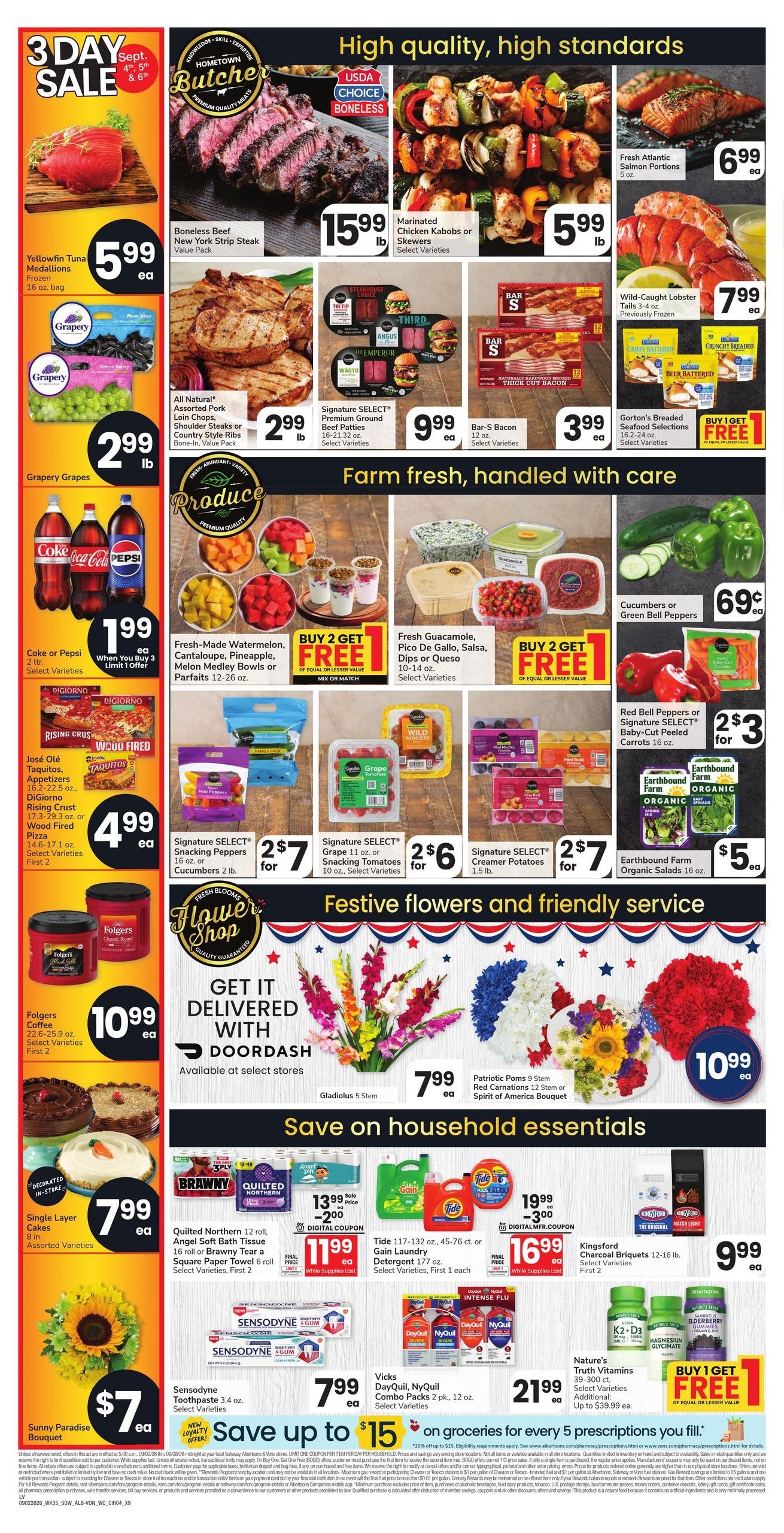 Albertsons (Las Vegas Area, NV) Weekly Ad September 2 - 8, 2026