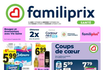 Familiprix Sante Flyer September 3 to 9