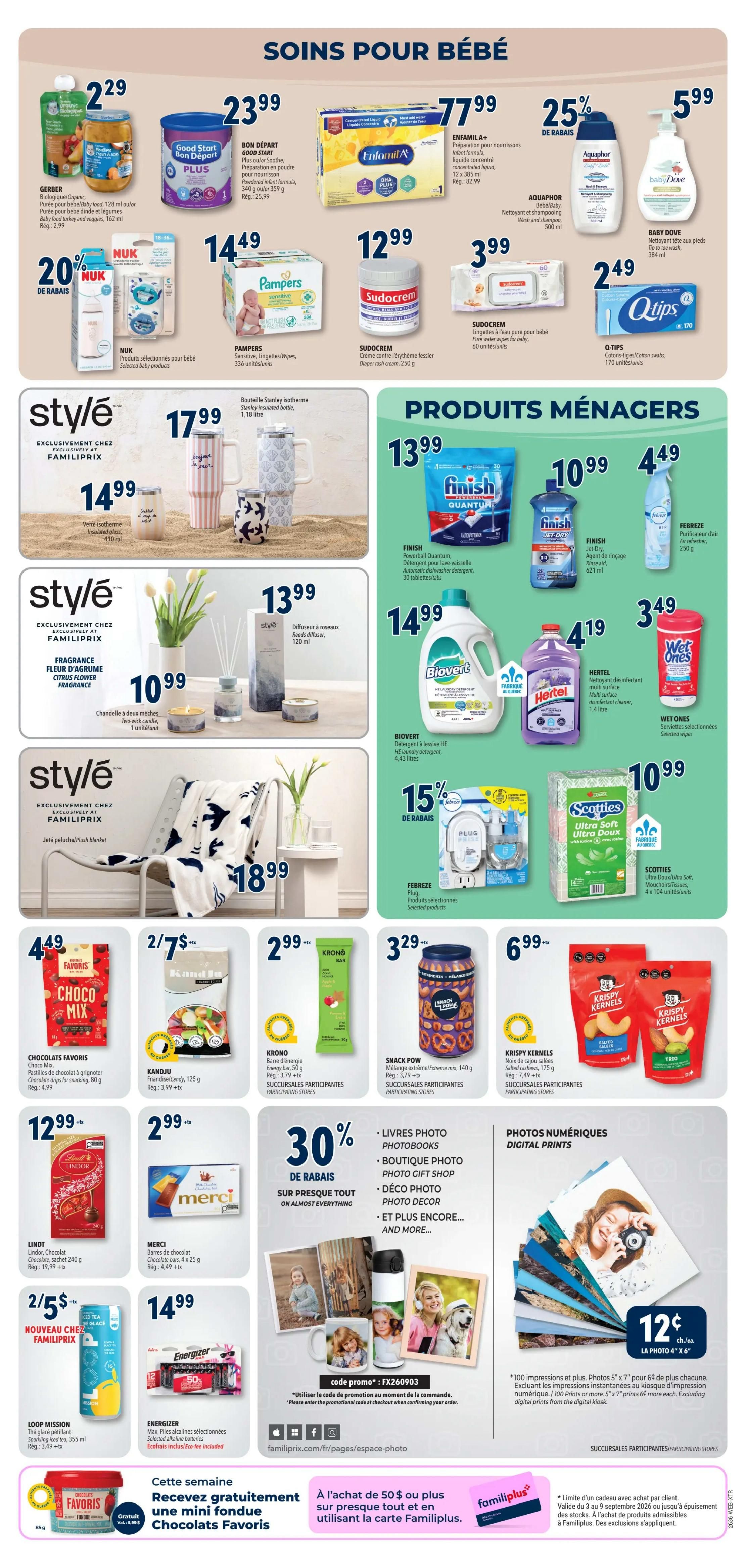 Familiprix Extra Flyer September 3 to 9