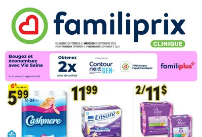 Familiprix Clinique Flyer September 3 to 9