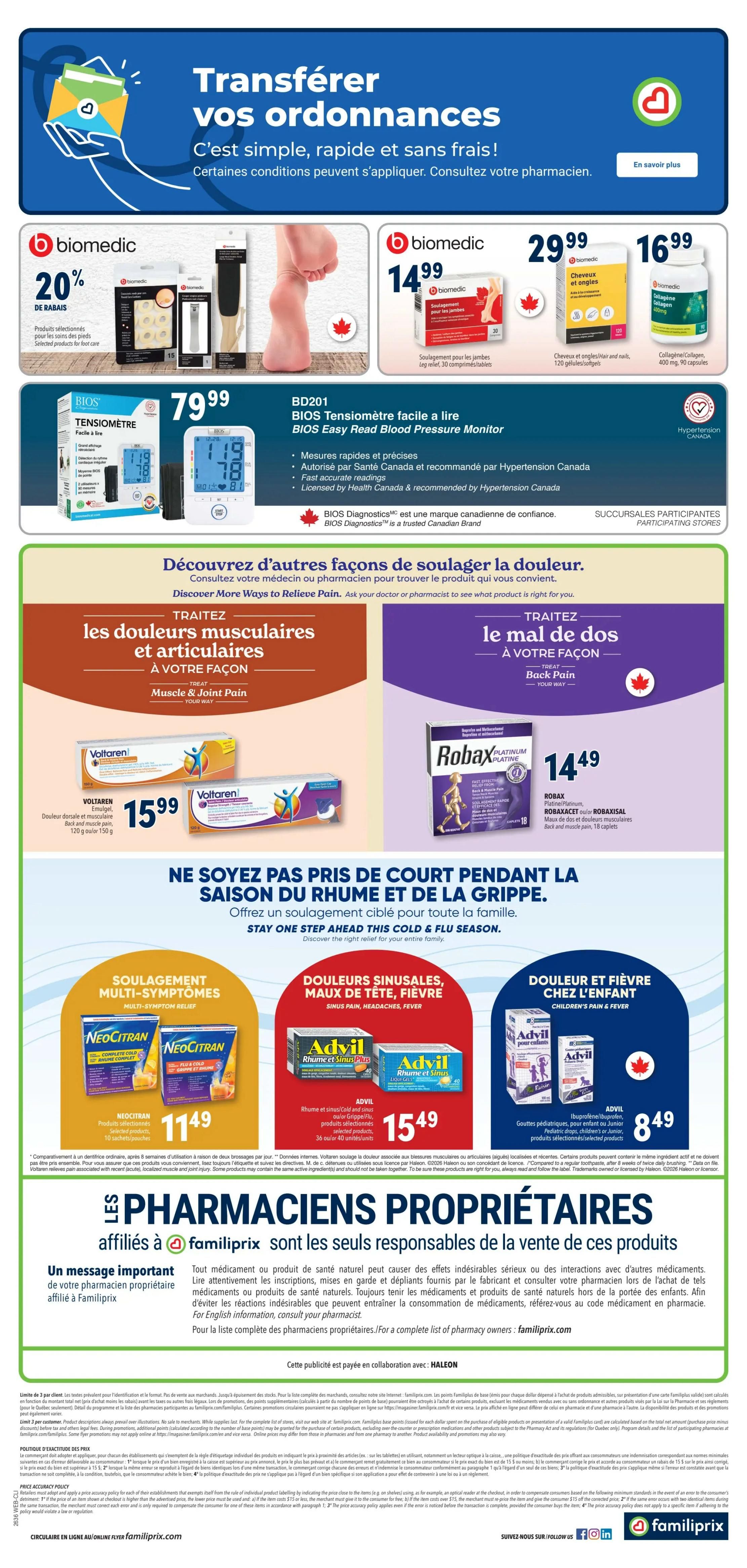 Familiprix Clinique Flyer September 3 to 9