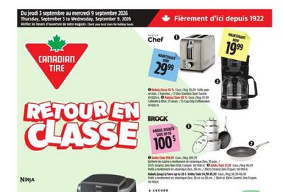 Canadian Tire (QC) Flyer September 3 to 9