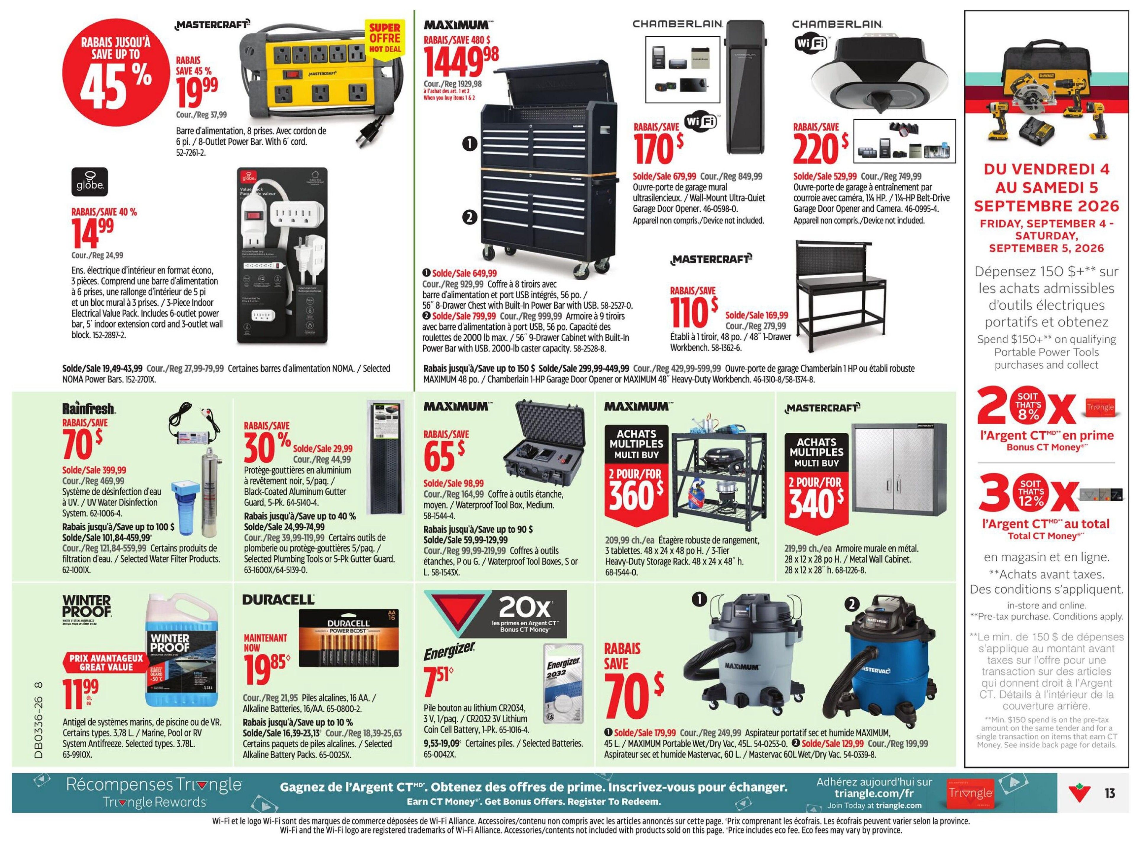Canadian Tire (QC) Flyer September 3 to 9