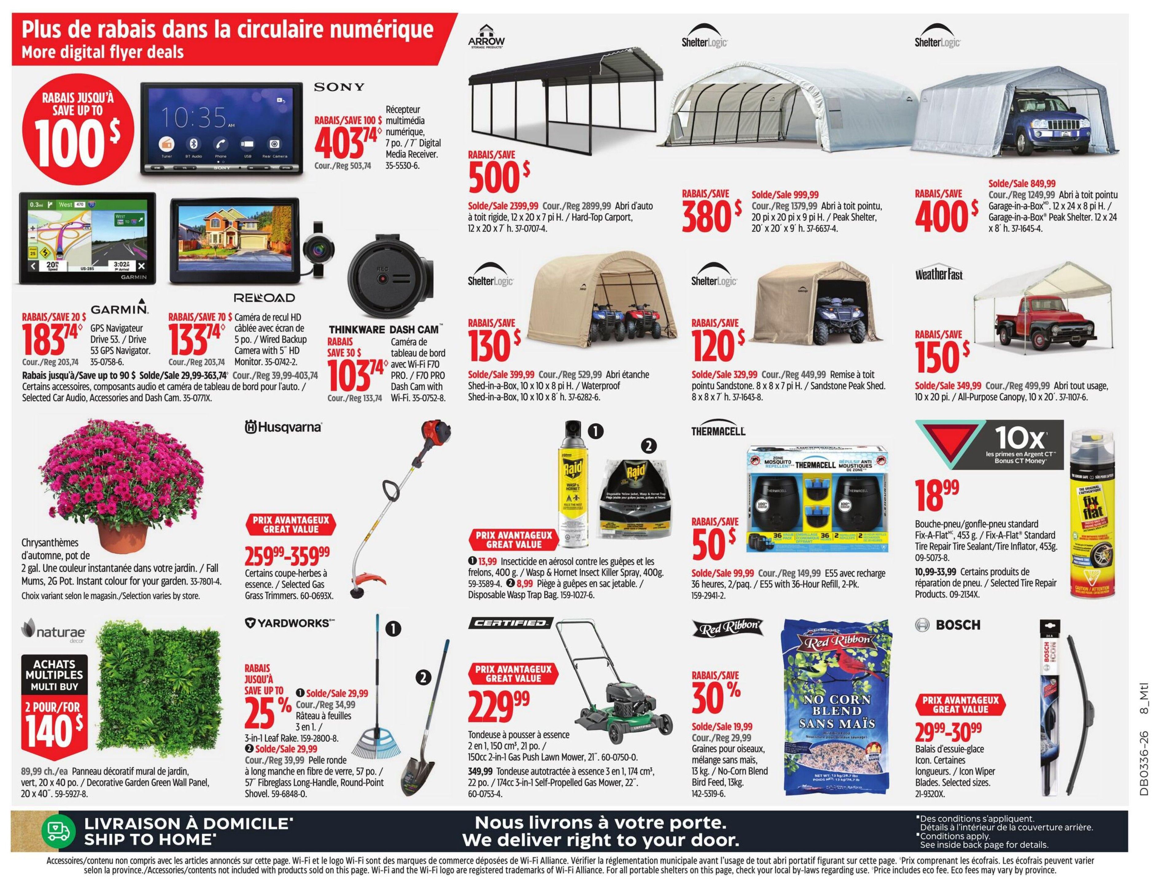 Canadian Tire (QC) Flyer September 3 to 9