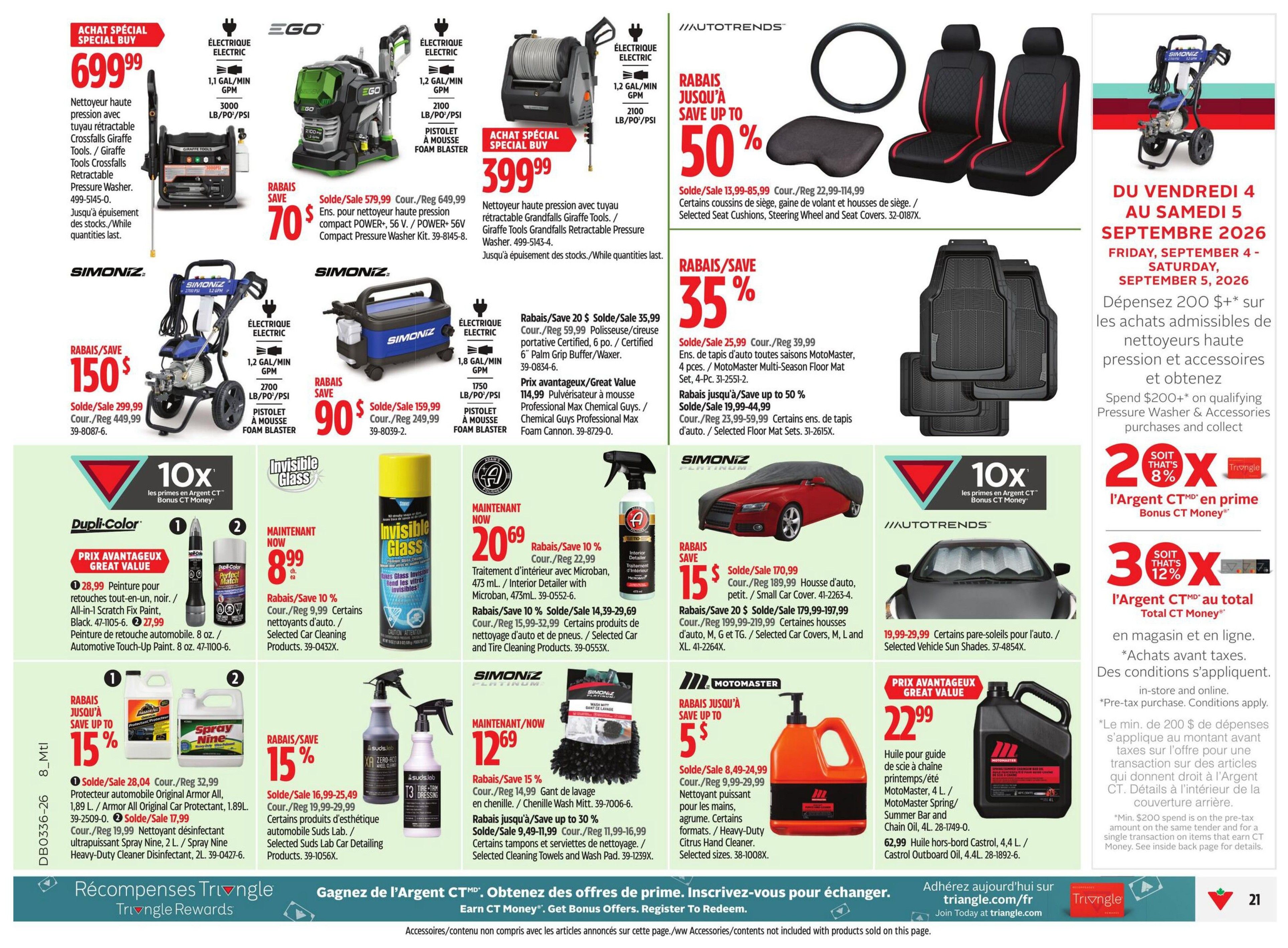 Canadian Tire (QC) Flyer September 3 to 9