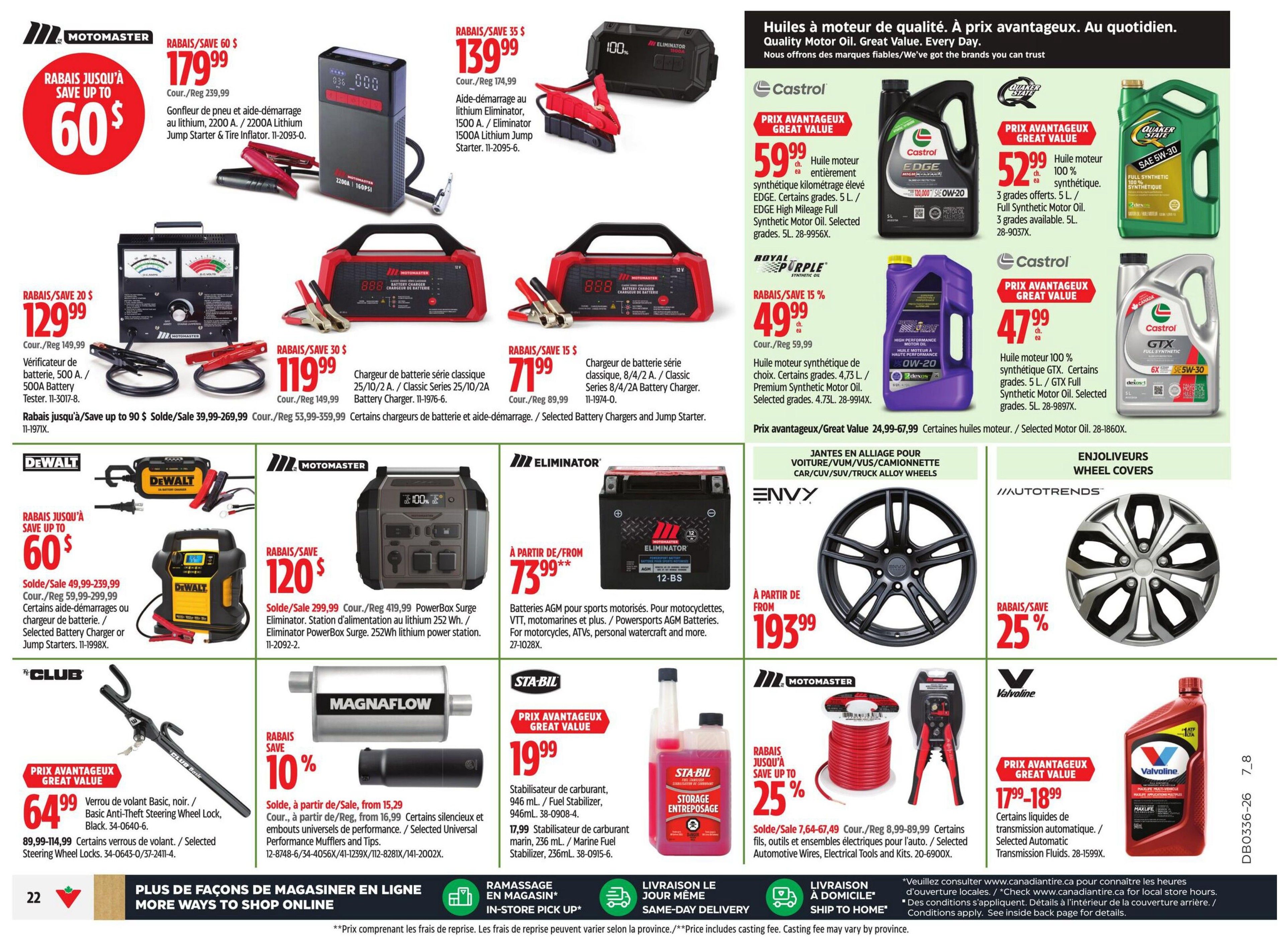 Canadian Tire (QC) Flyer September 3 to 9