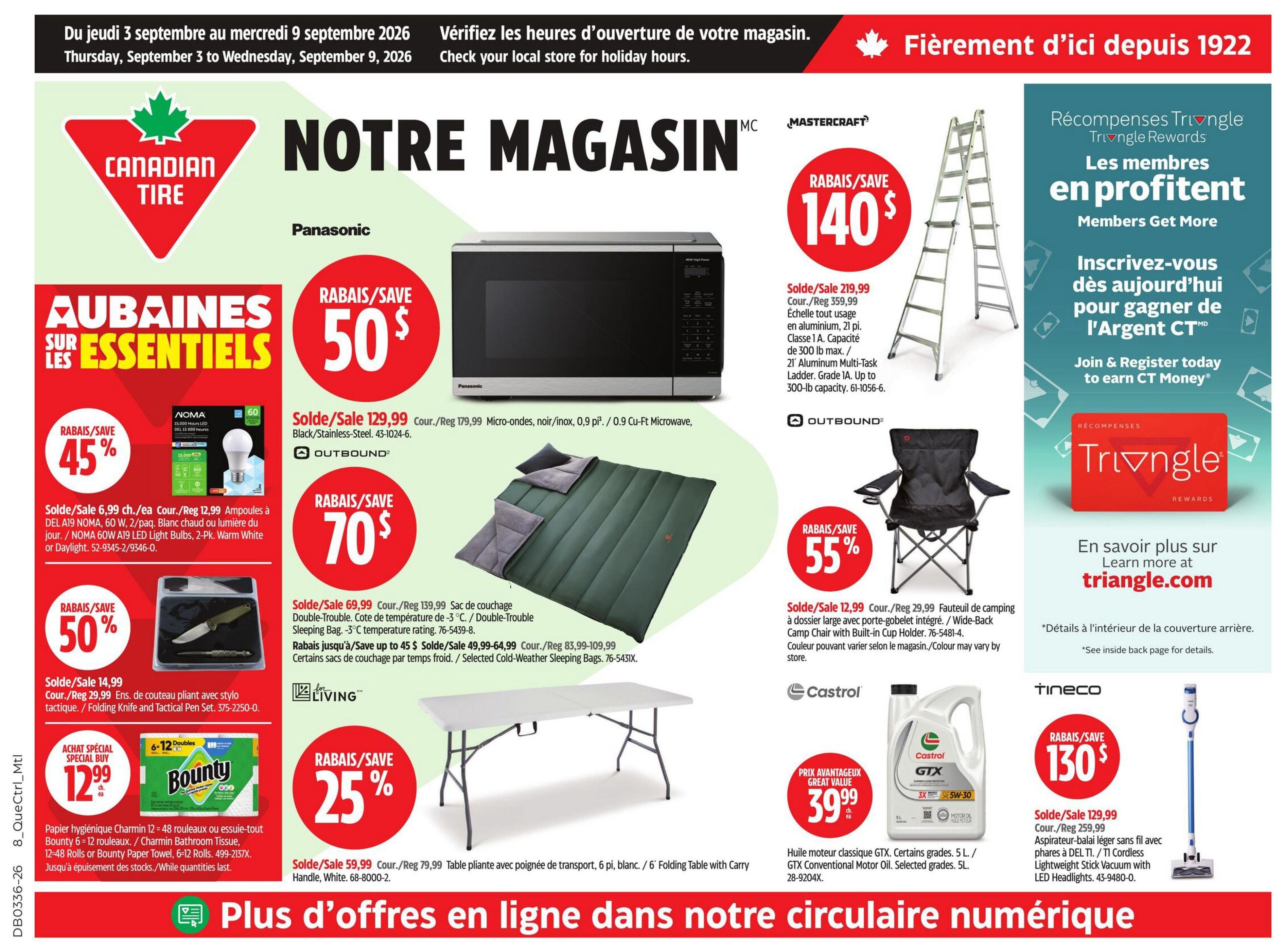 Canadian Tire (QC) Flyer September 3 to 9