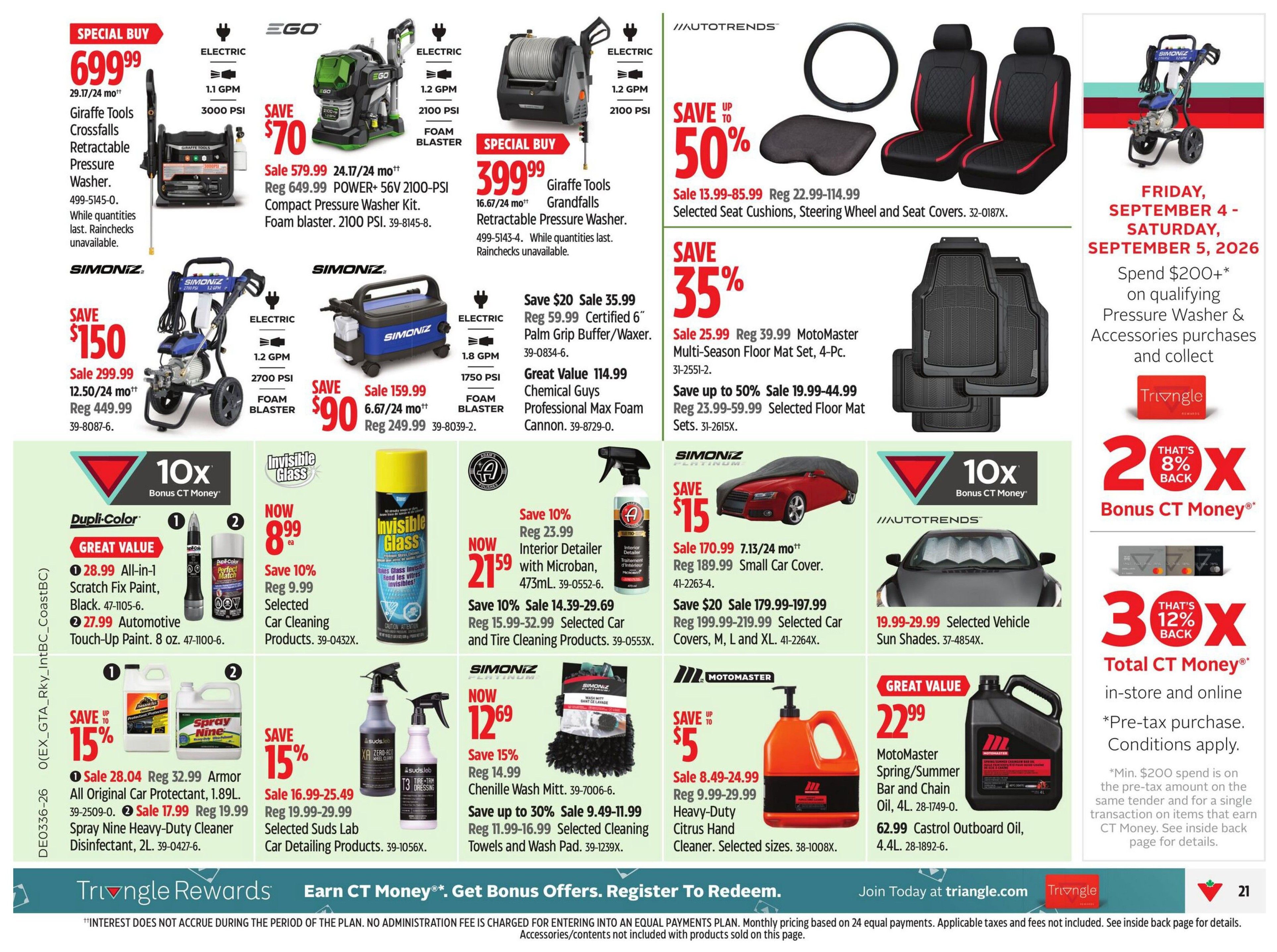 Canadian Tire (Atlantic) Flyer September 3 to 9