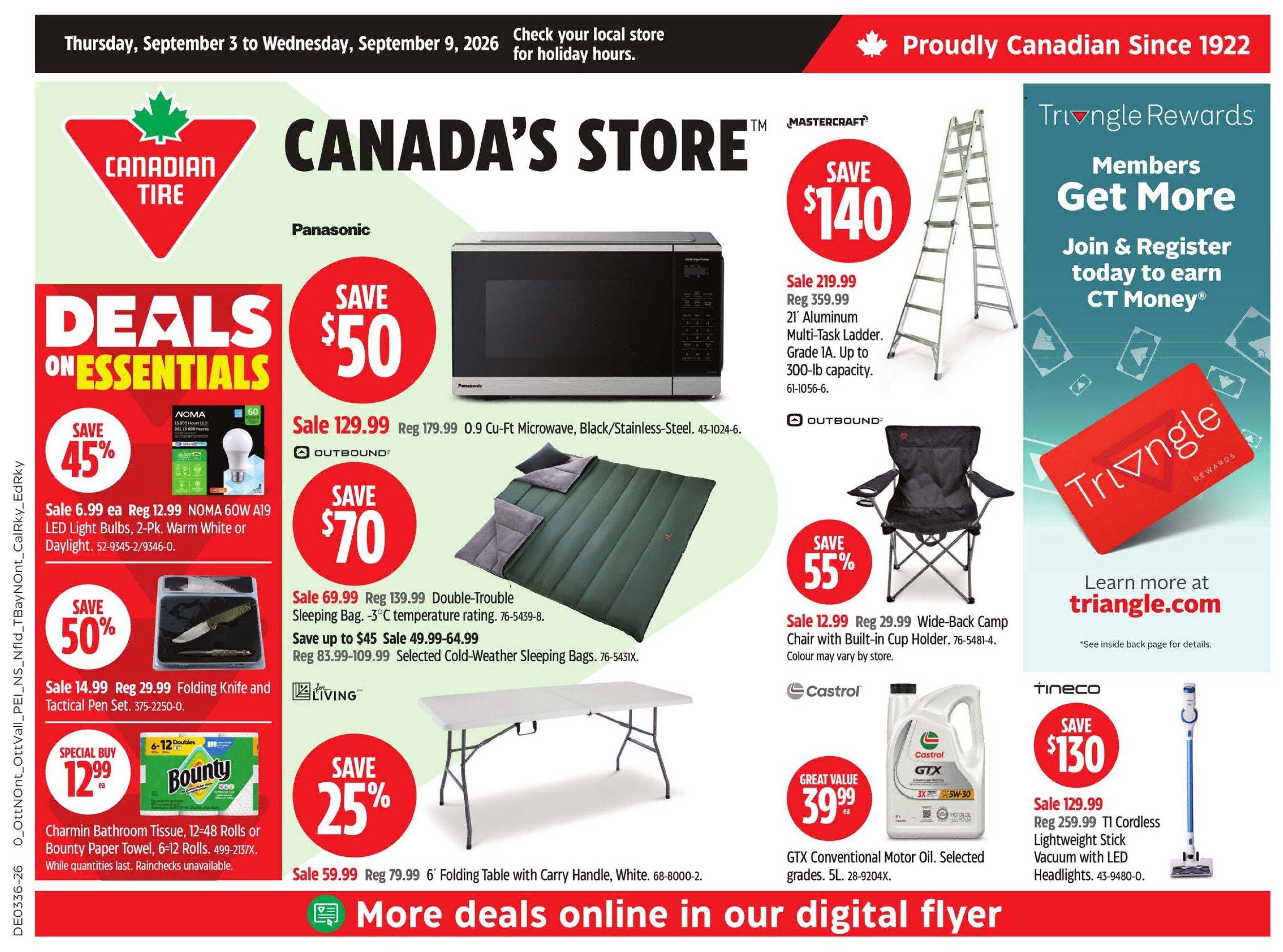 Canadian Tire (Atlantic) Flyer September 3 to 9