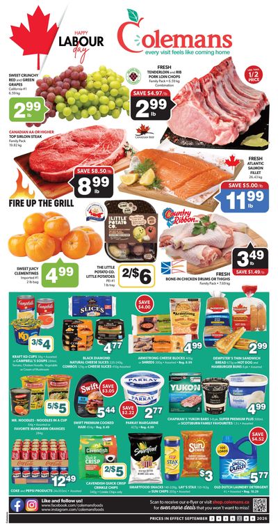 Coleman's Flyer September 3 to 9