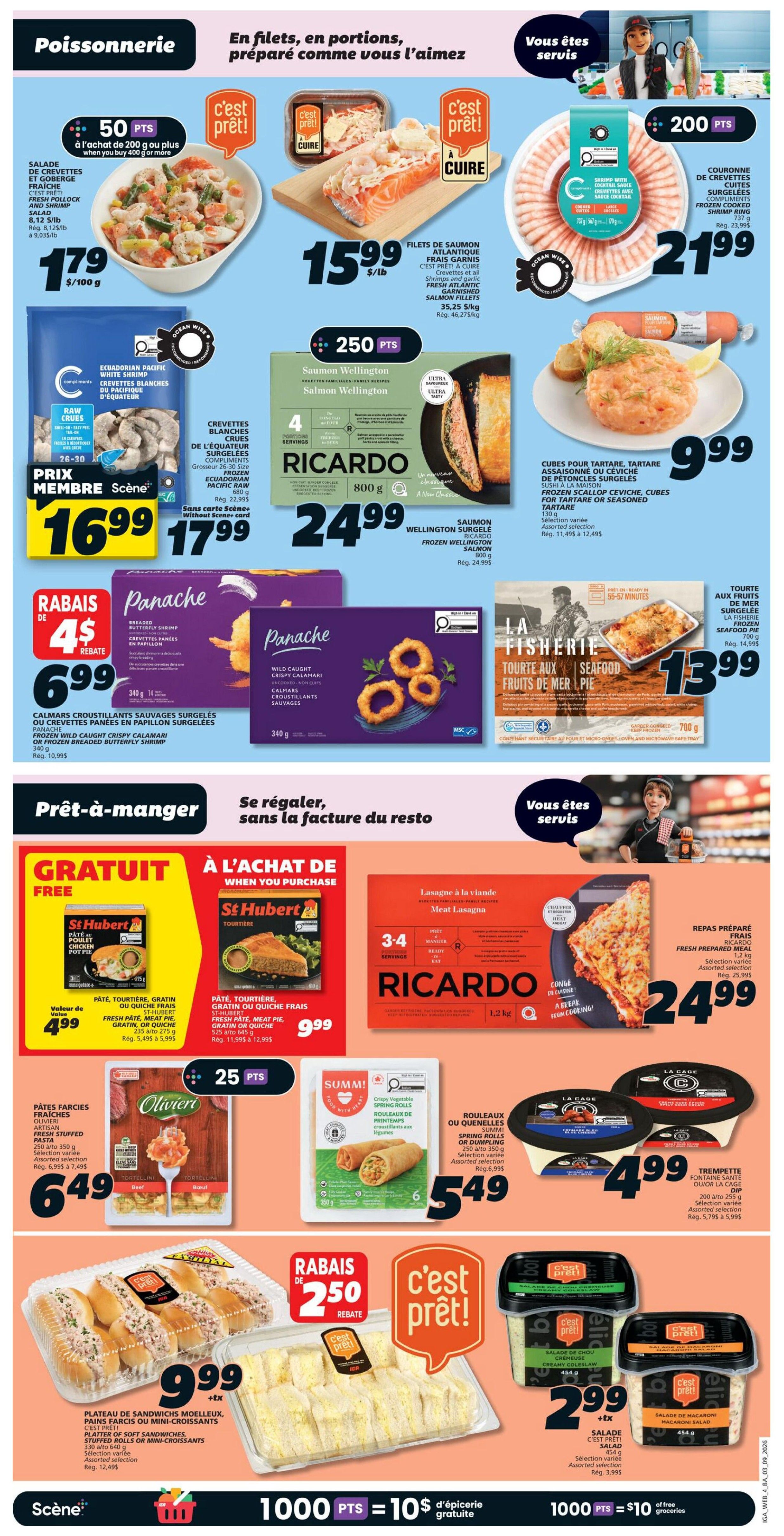 IGA (NB) Flyer September 3 to 9