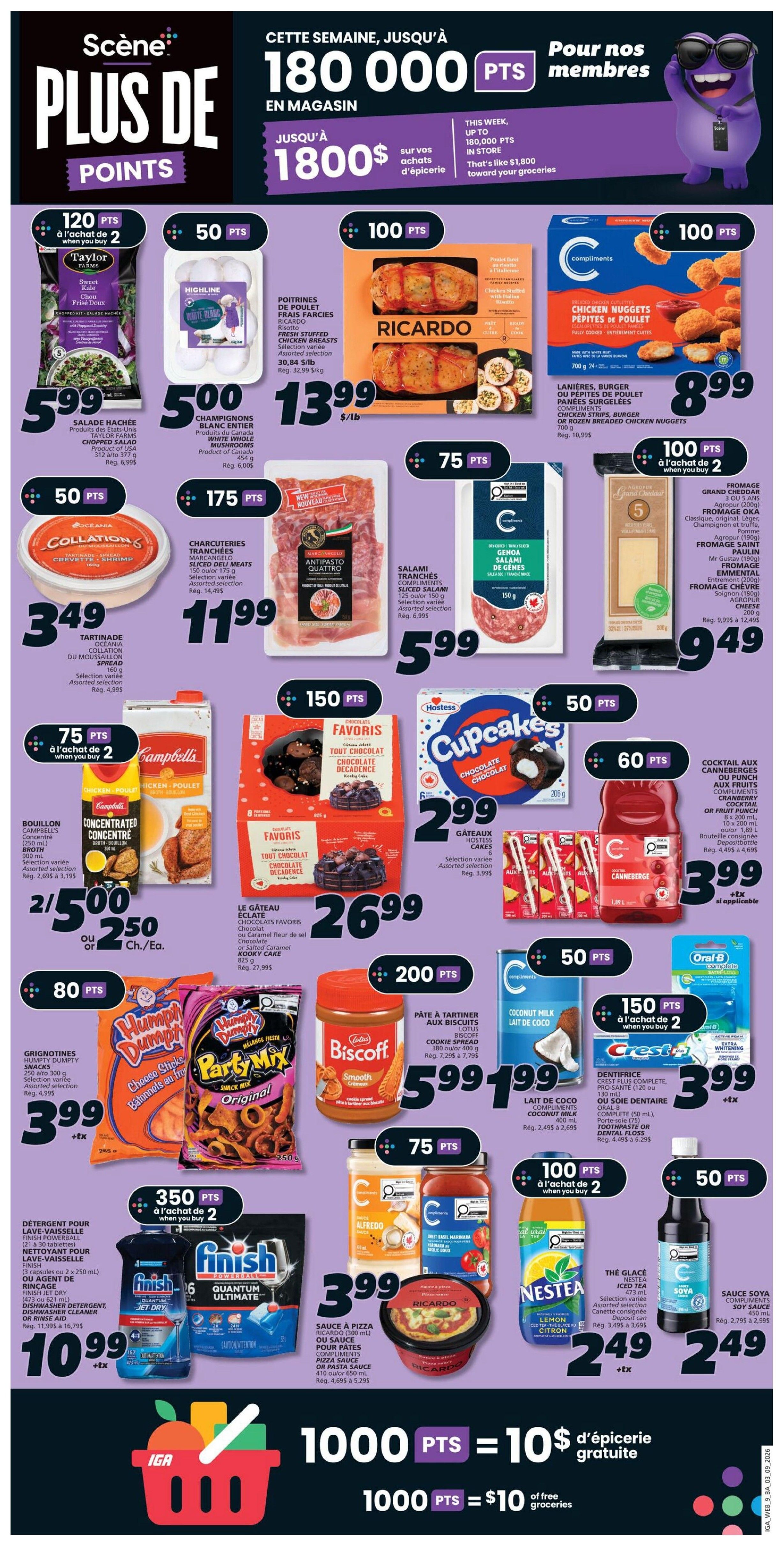 IGA (NB) Flyer September 3 to 9