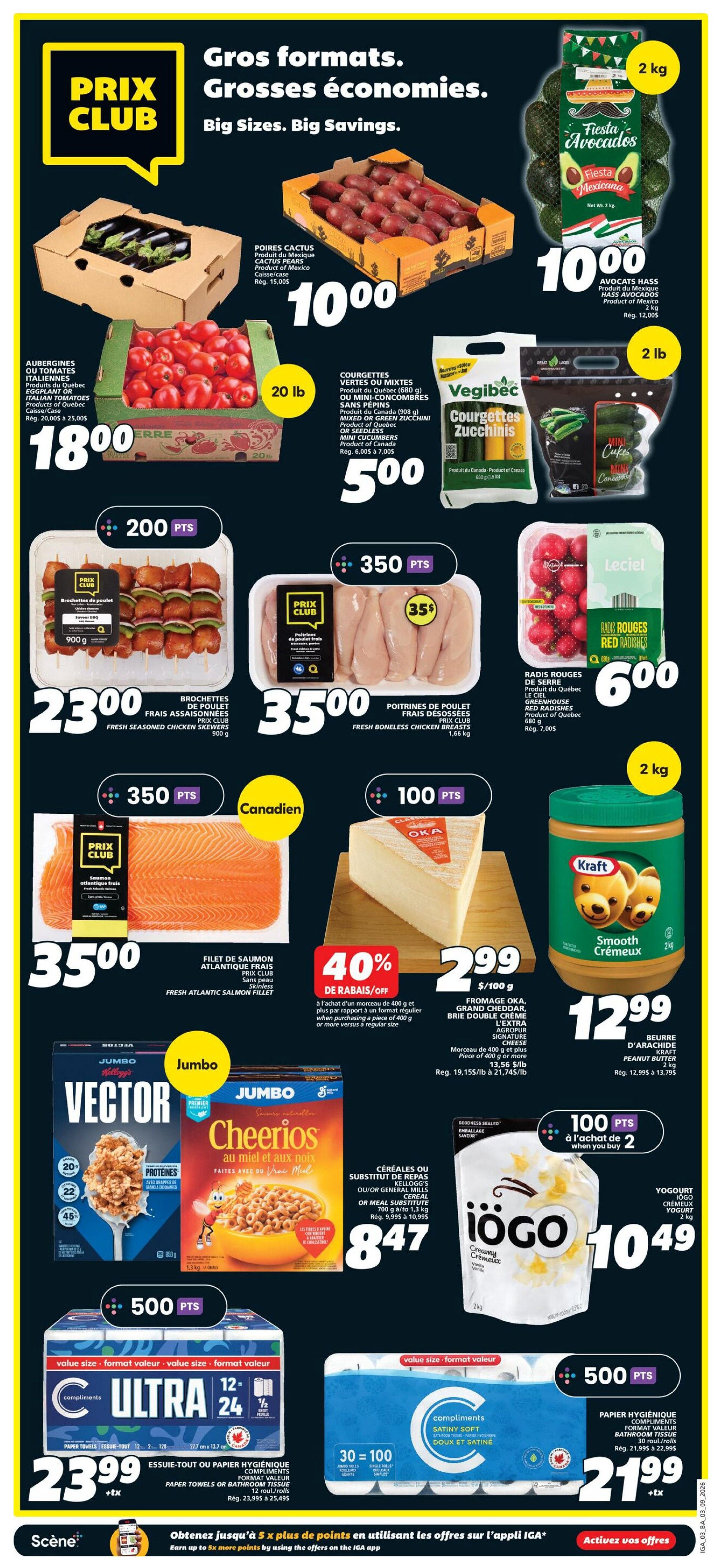 IGA (NB) Flyer September 3 to 9