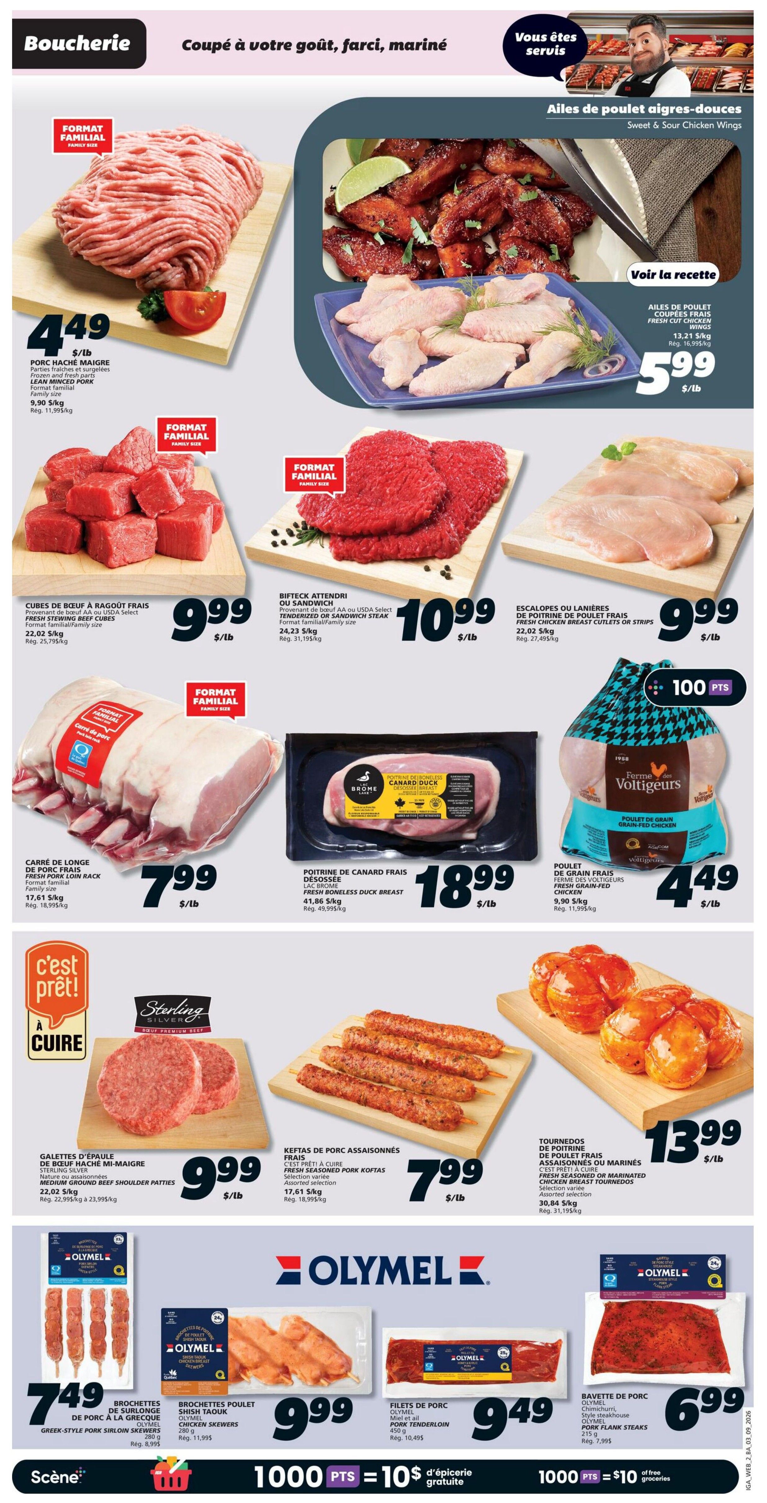 IGA (NB) Flyer September 3 to 9