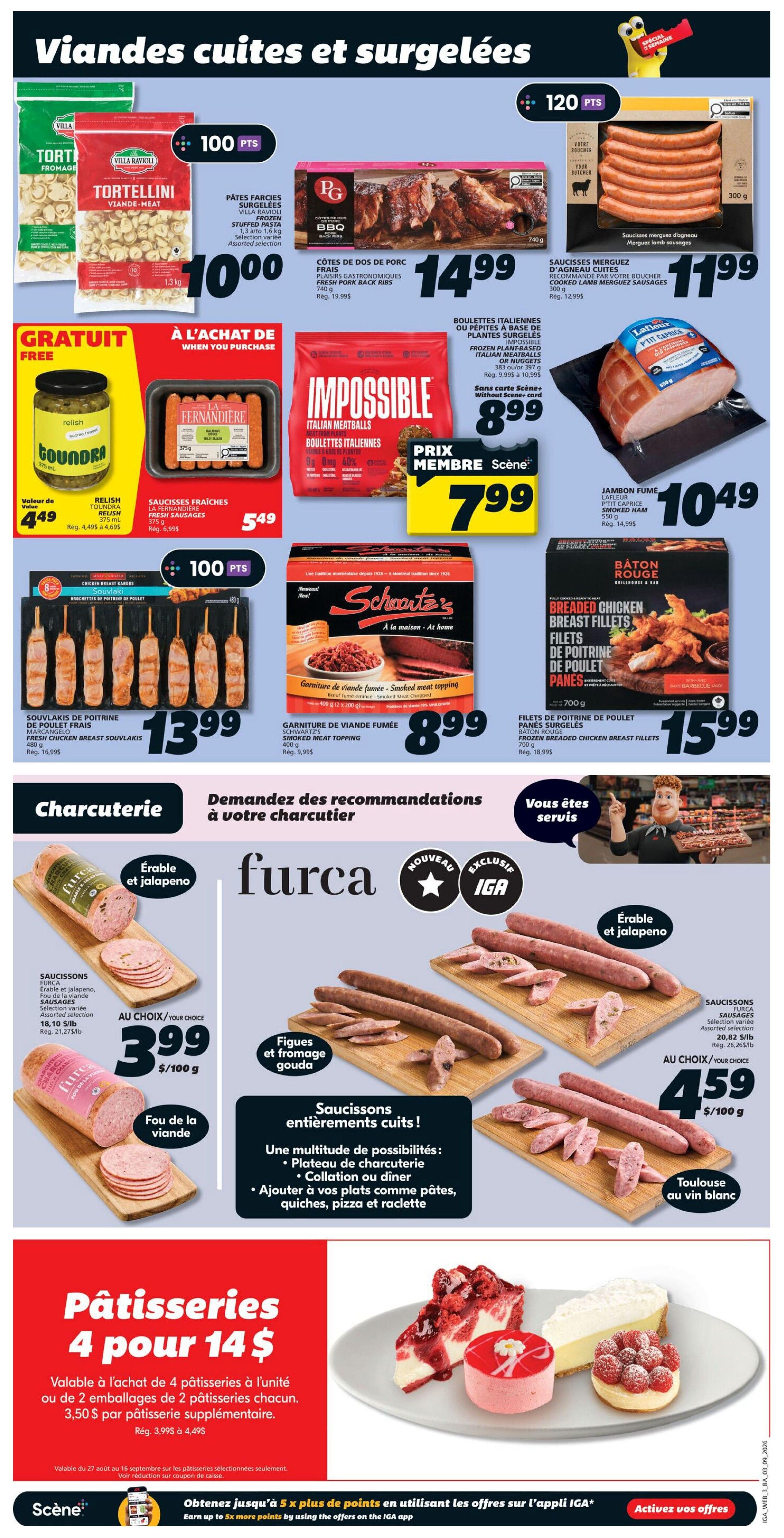 IGA (NB) Flyer September 3 to 9