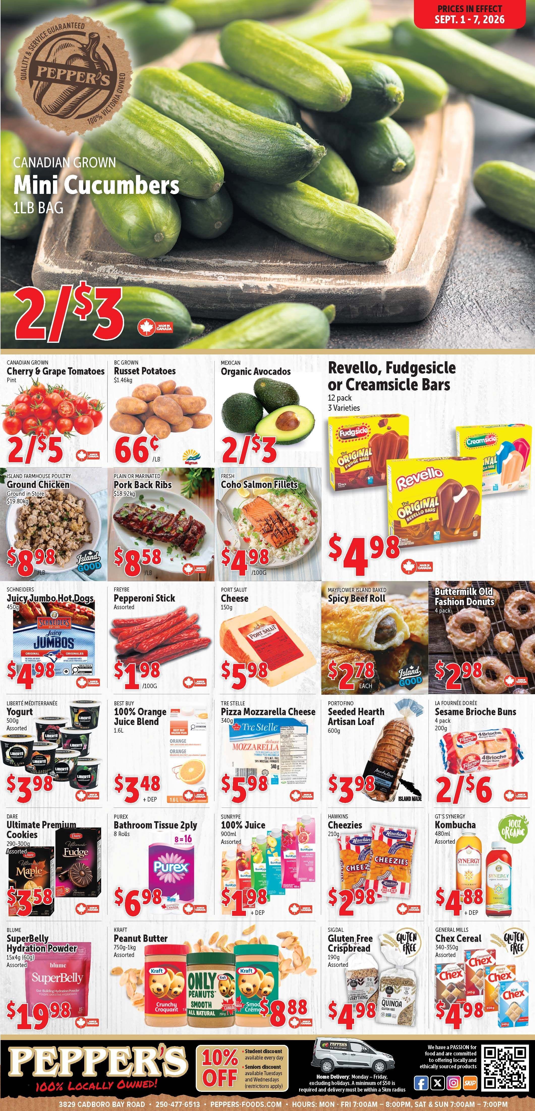 Pepper's Foods Flyer September 1 to 7