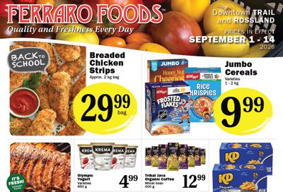 Ferraro Foods Bi-Weekly Flyer September 1 to 14