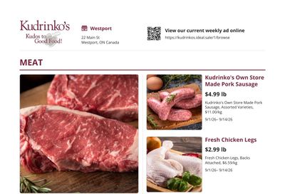 Kudrinko's Flyer September 1 to 14