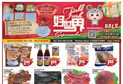 Field Fresh Supermarket Flyer November 15 to 21