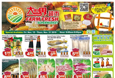 Farm Fresh Supermarket Flyer November 15 to 21