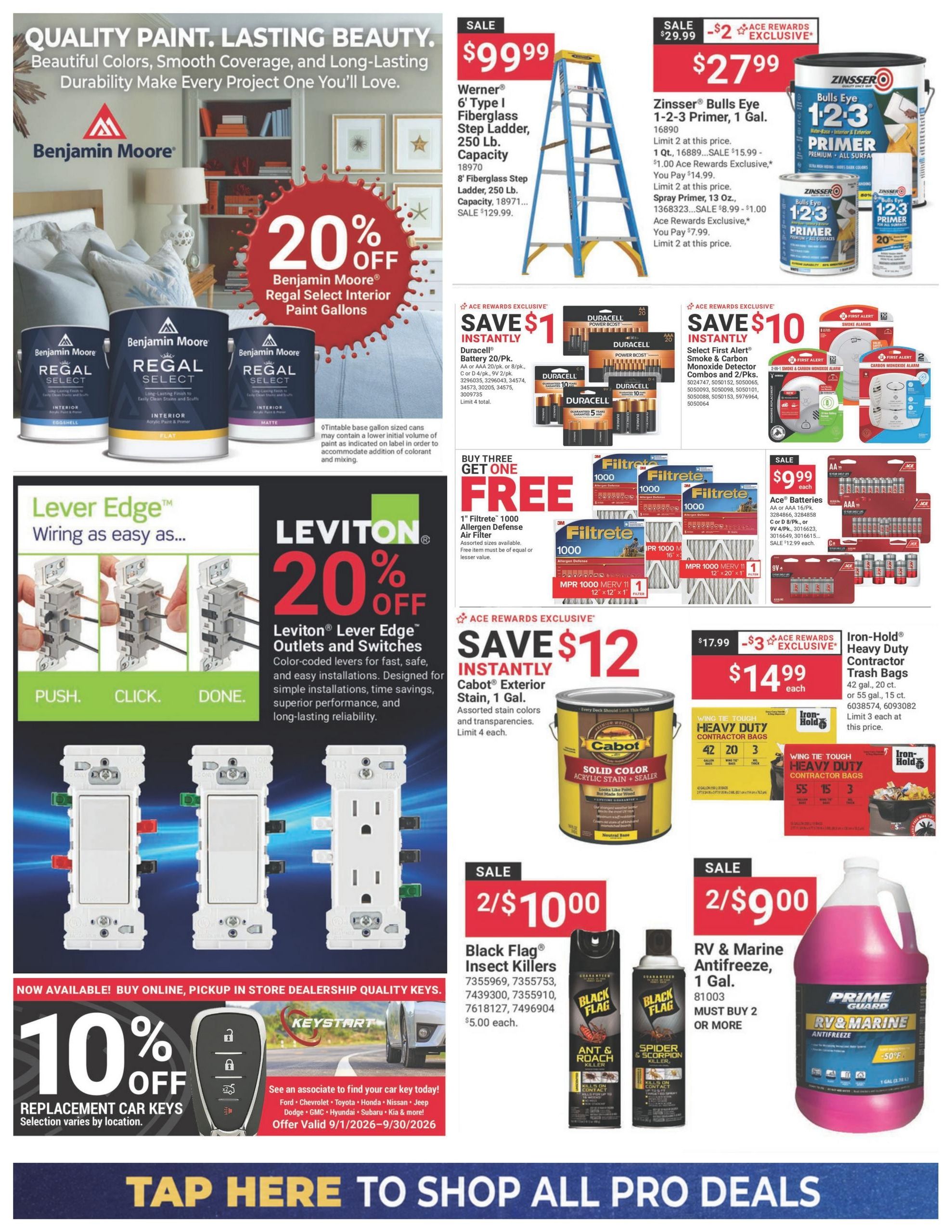 Costello's Ace Weekly Ad September 1 - 30, 2026