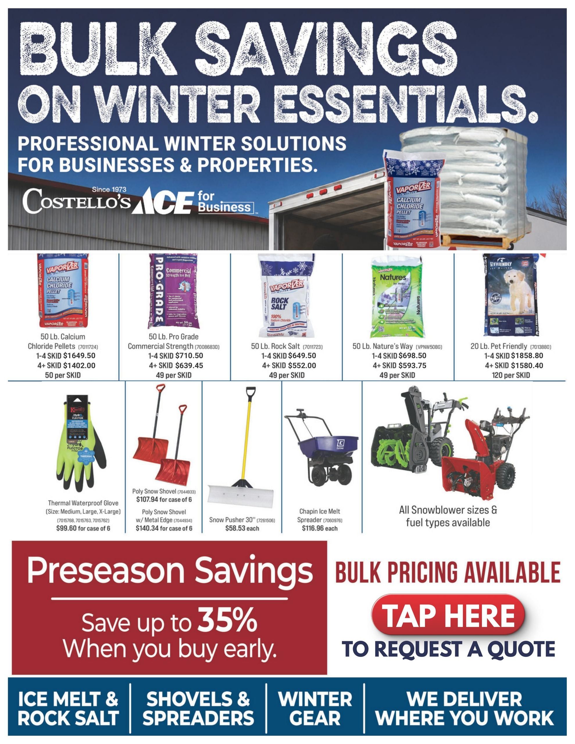Costello's Ace Weekly Ad September 1 - 30, 2026