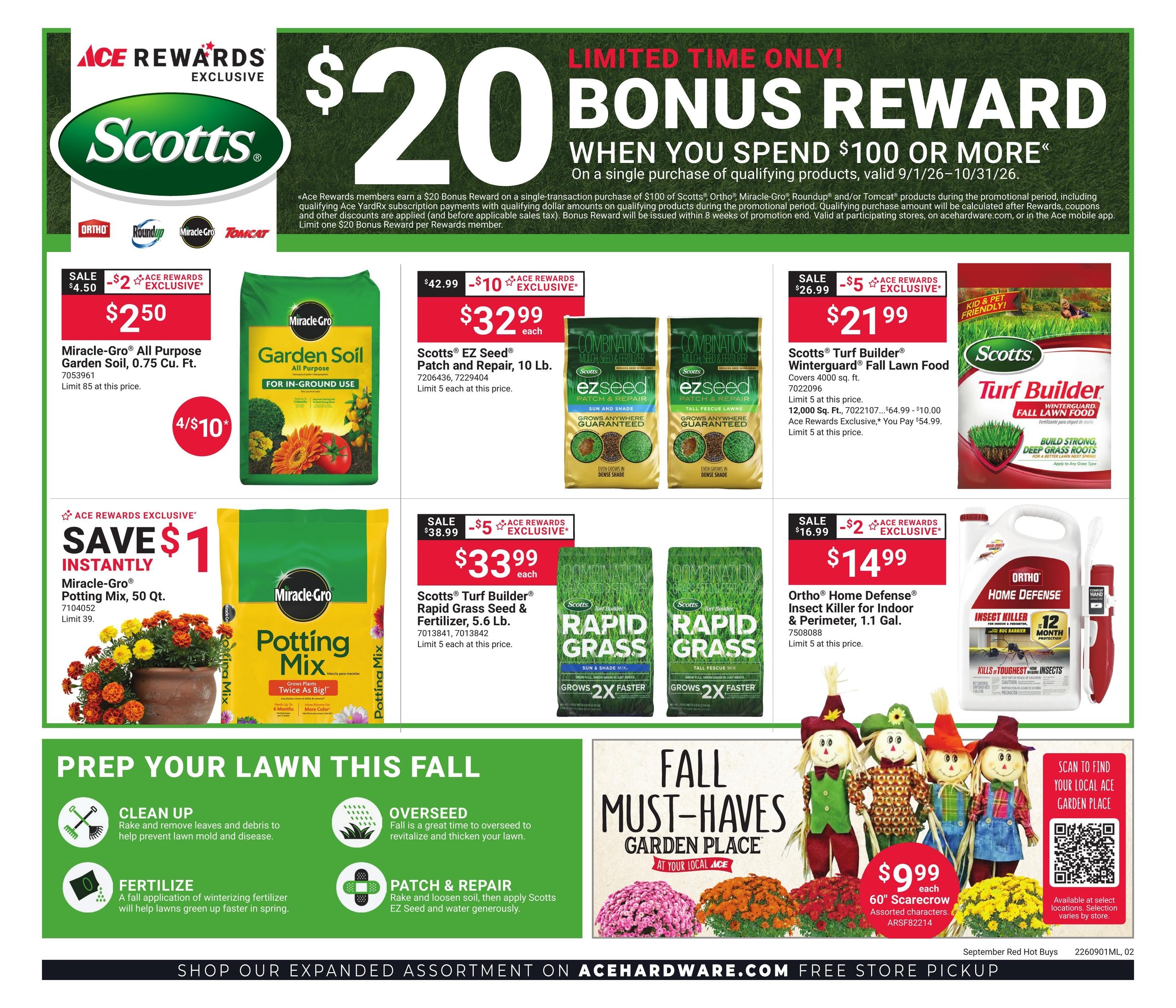 Costello's Ace (Annapolis Area, MD) Weekly Ad September 1 - 30, 2026