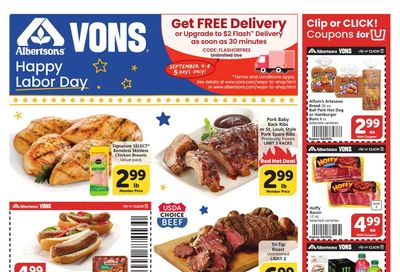 Albertsons (Hesperia Area, CA) Weekly Ad September 2 - 8, 2026