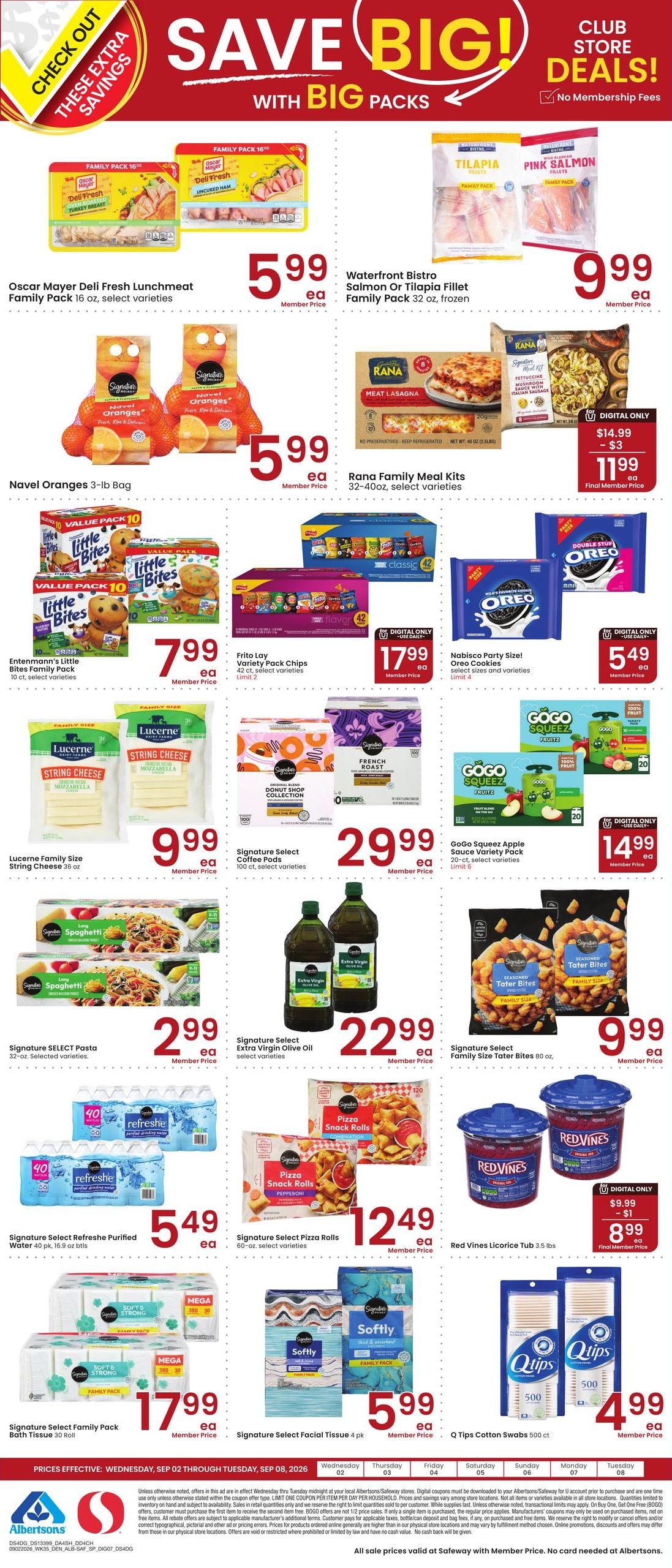 Albertsons (Buffalo Area, WY) Weekly Ad September 2 - 8, 2026